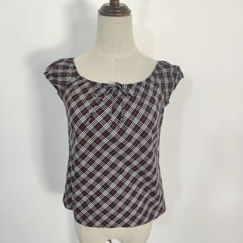 Burberry Burberry Summer Plaid Cotton T-Shirt Size M / US 6-8 / IT 42-44 - 1 Thumbnail