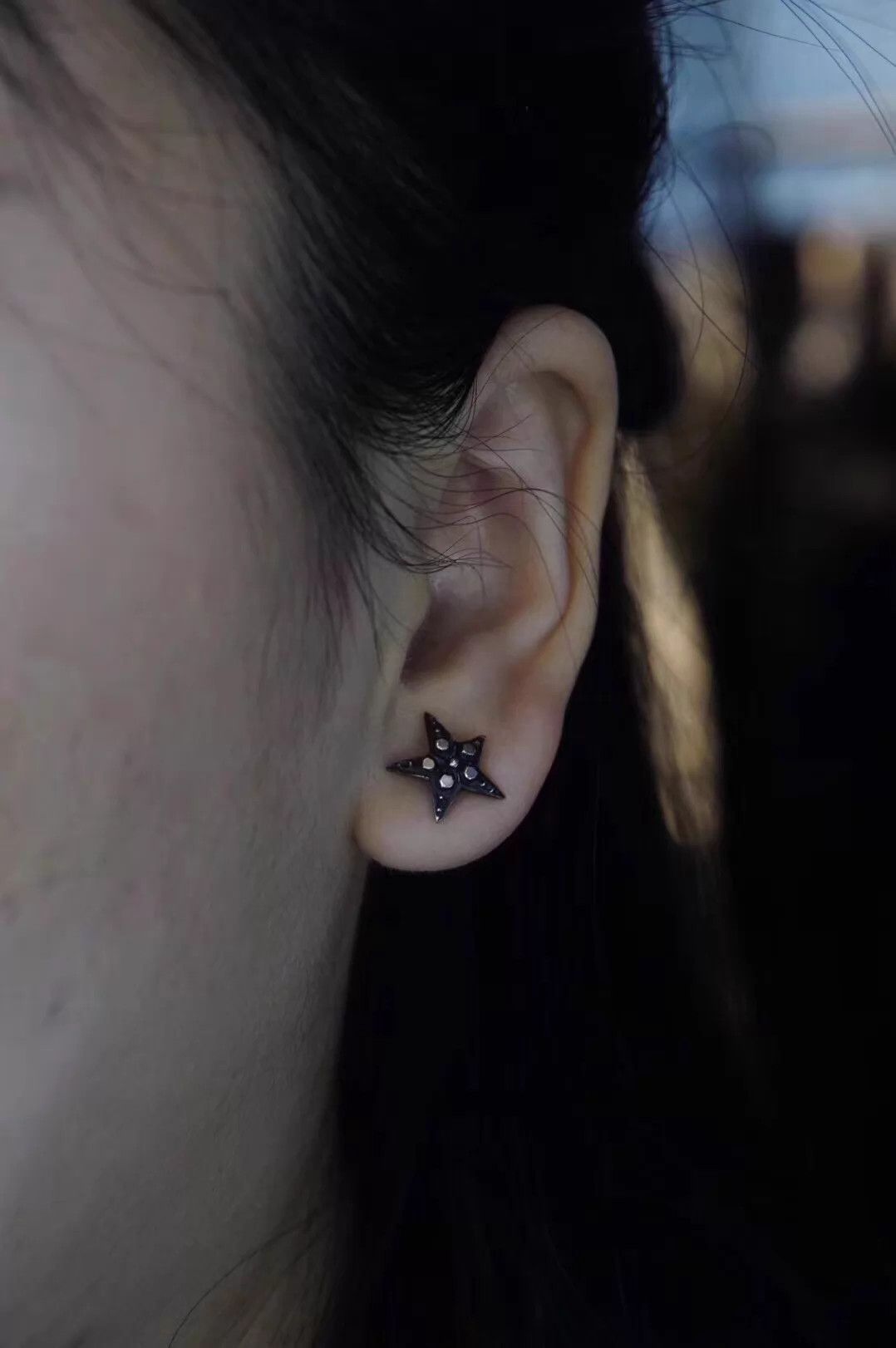 Werkstatt Munchen Werkstatt Munchen Cross Skull Pentagram Earrings 2 Size ONE SIZE - 6 Thumbnail