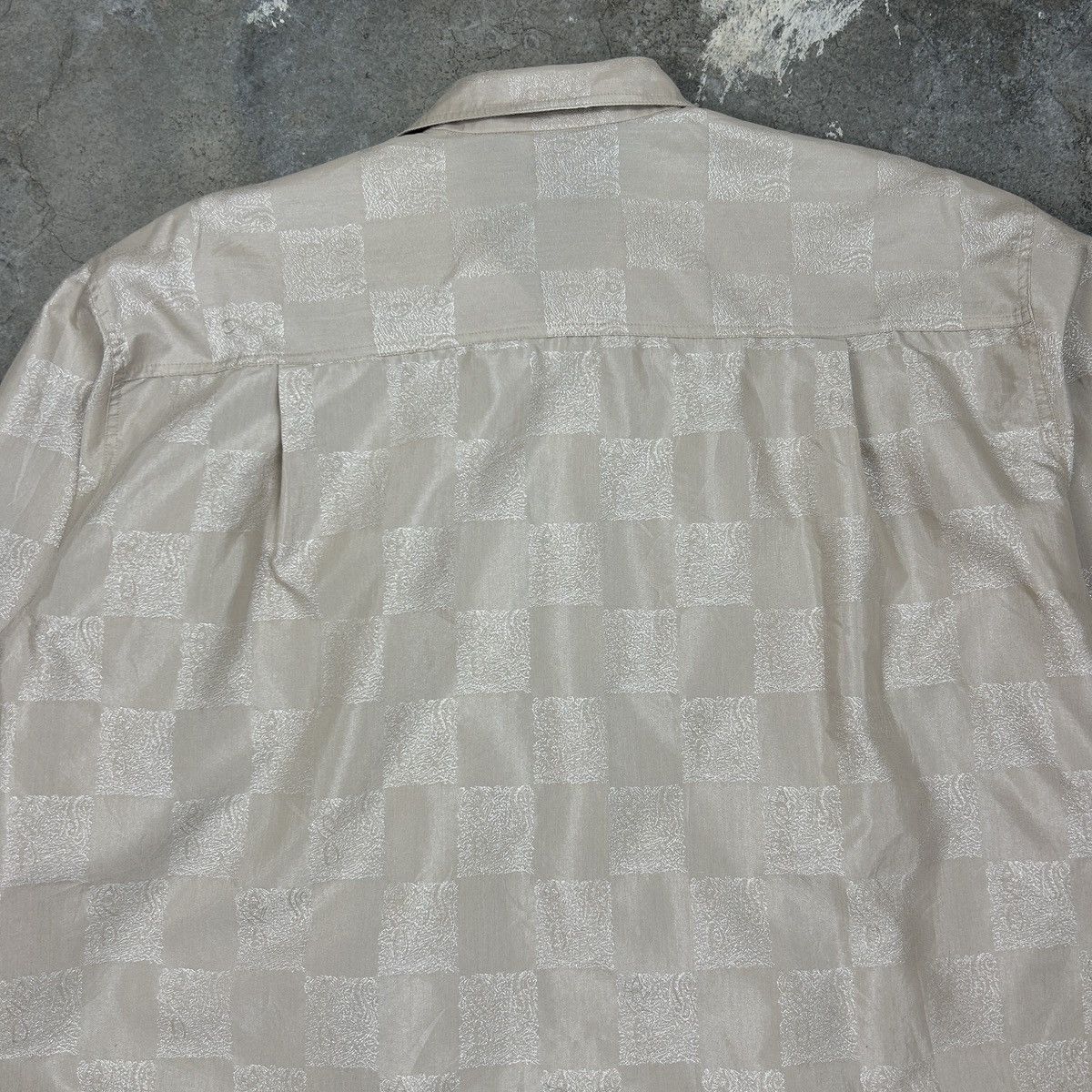 Japanese Brand × Kansai Yamamoto × Vintage 1990s Kansai Profumo - Checkered Orient Size US L / EU 52-54 / 3 - 12 Thumbnail