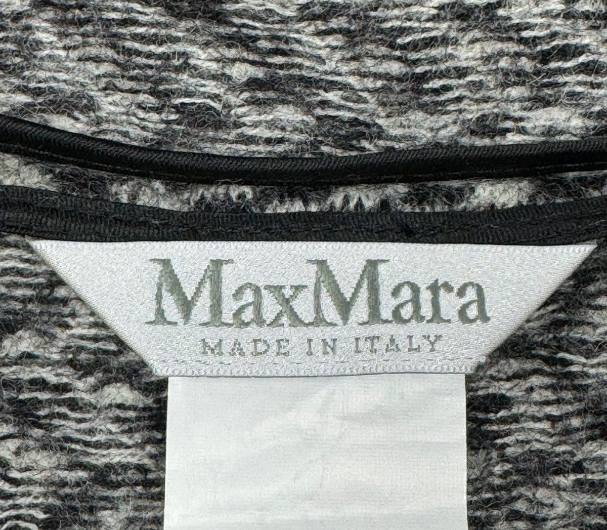 Max Mara Blazer Jacket Geometric Pattern Wool size US 14