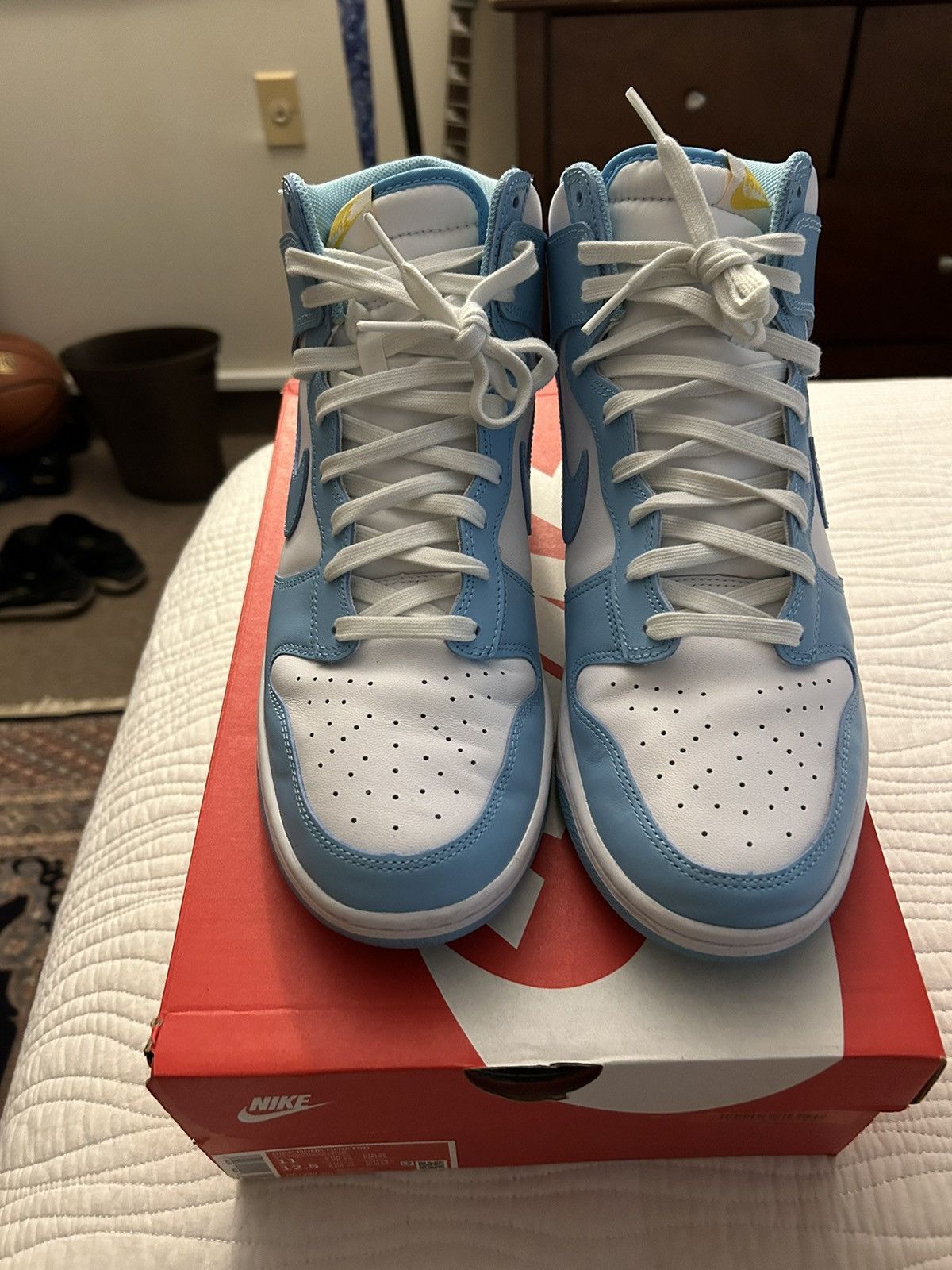 Nike Nike Dunk High Retro Blue Chill Size US 11 / EU 44 - 5 Thumbnail