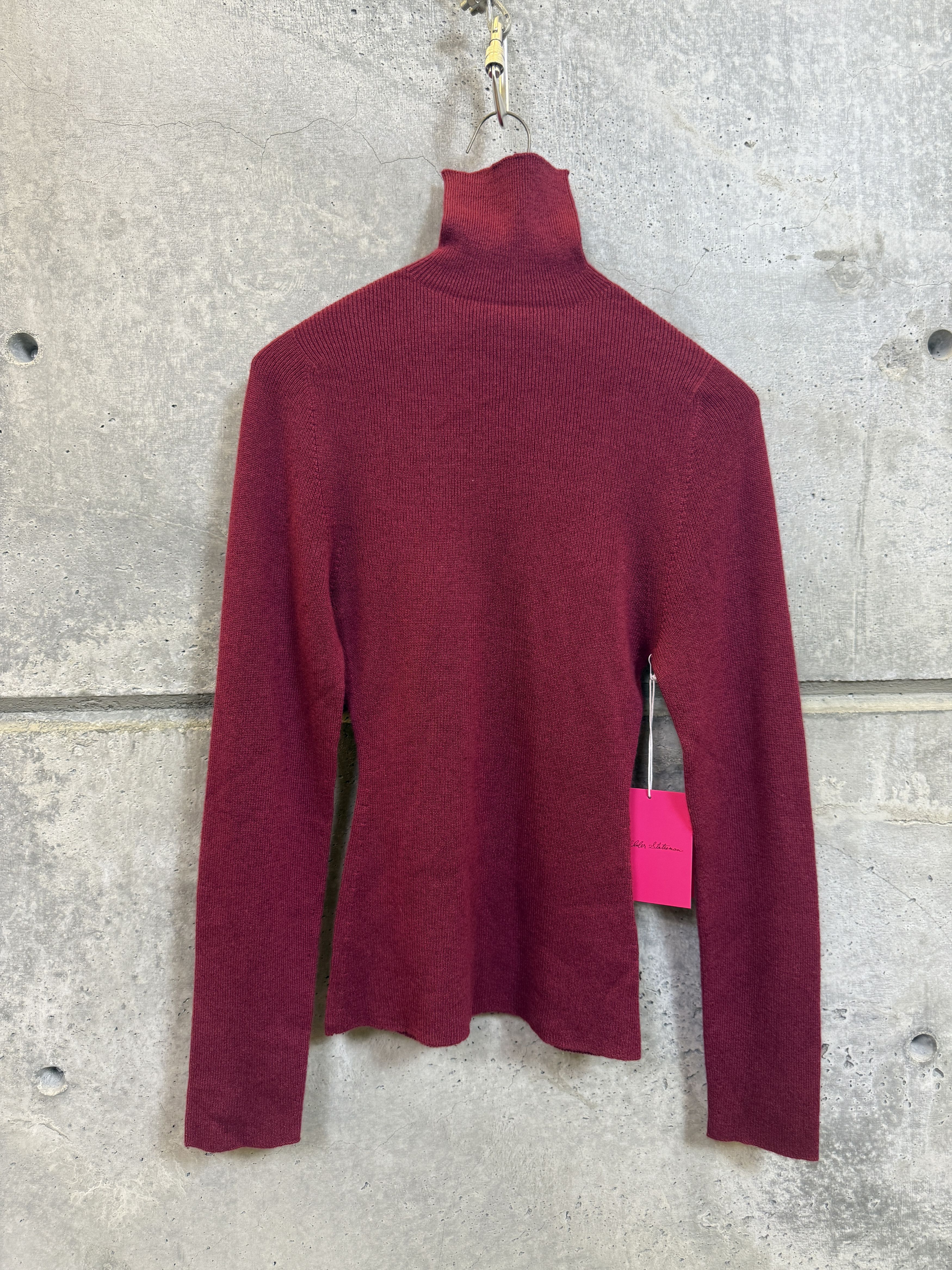 The Elder Statesman $650 The Elder Statesman Delicash Merlot Turtleneck Size S / US 4 / IT 40 - 2 Thumbnail