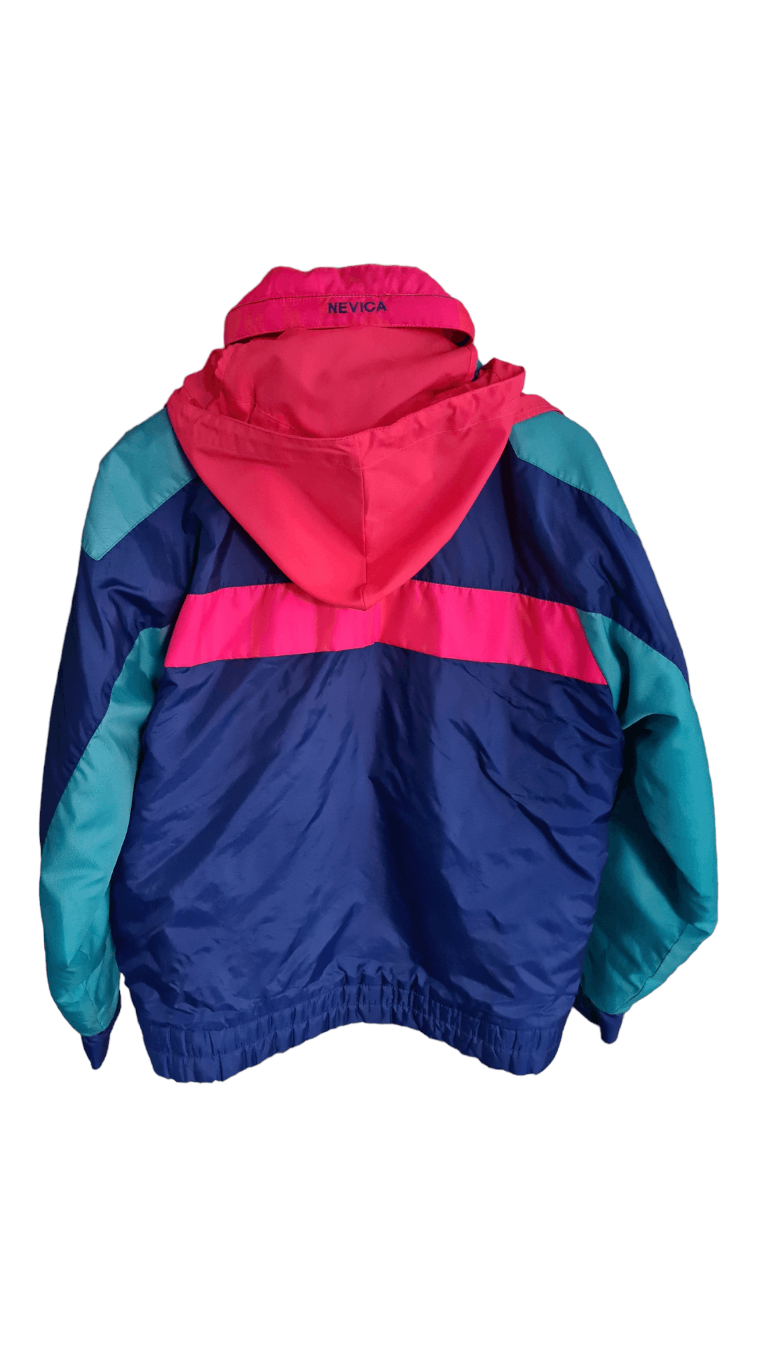 Nevica Vintage 80's Nevica Ski Blue Hooded Zip Jacket Size US M / EU 48-50 / 2 - 3 Thumbnail