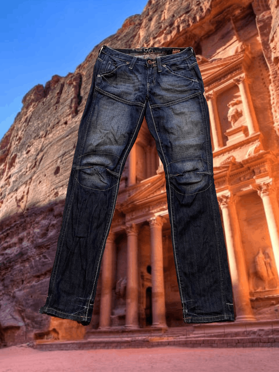 G-Star Vintage Distressed Thrashed Jeans G-Star Raw #96 Y2K Size US 26 / EU 42 - 1 Thumbnail