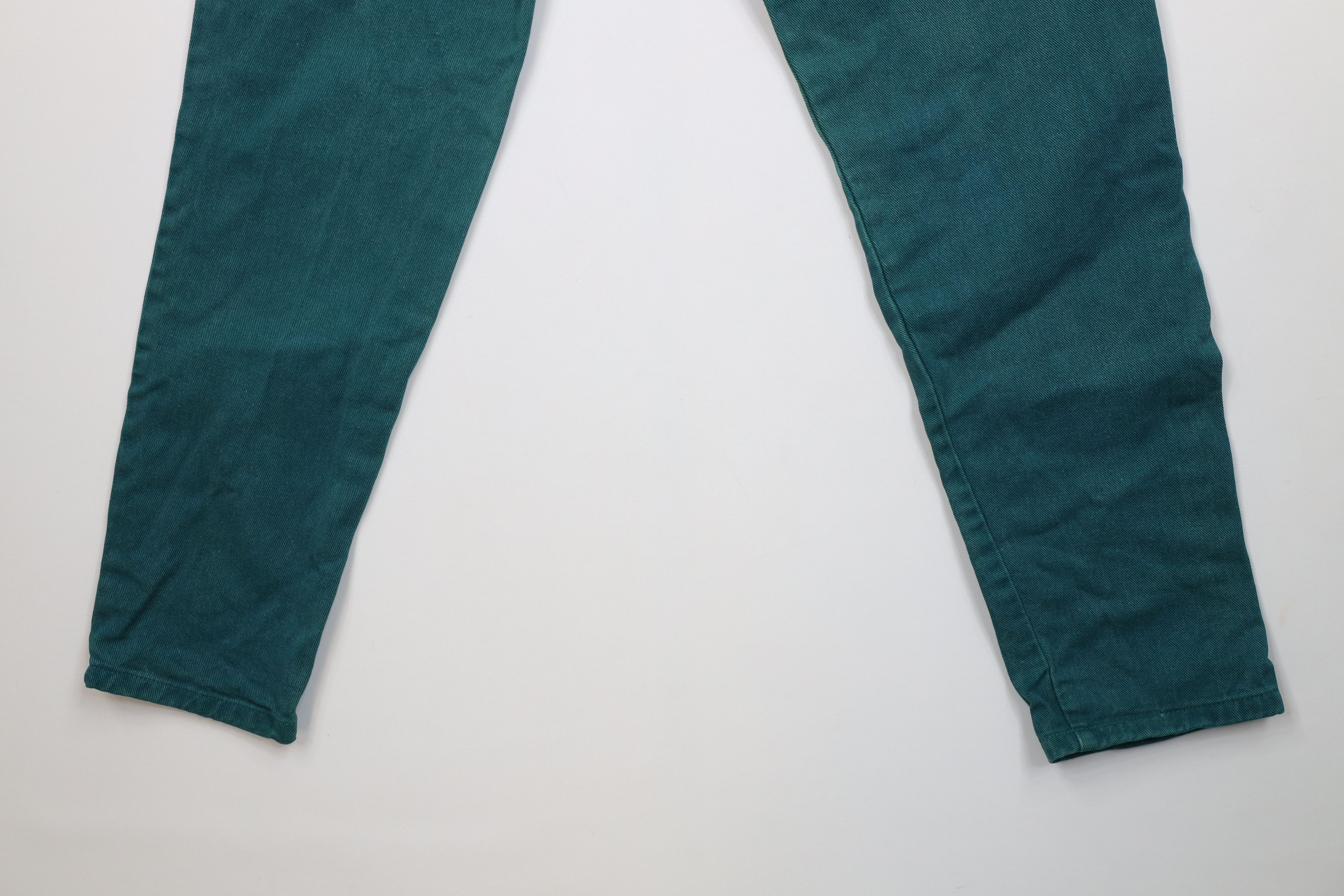 Vintage Vintage 90s Streetwear Relaxed Straight Leg Jeans Green Size 25" / US 0 / IT 36 - 12 Thumbnail