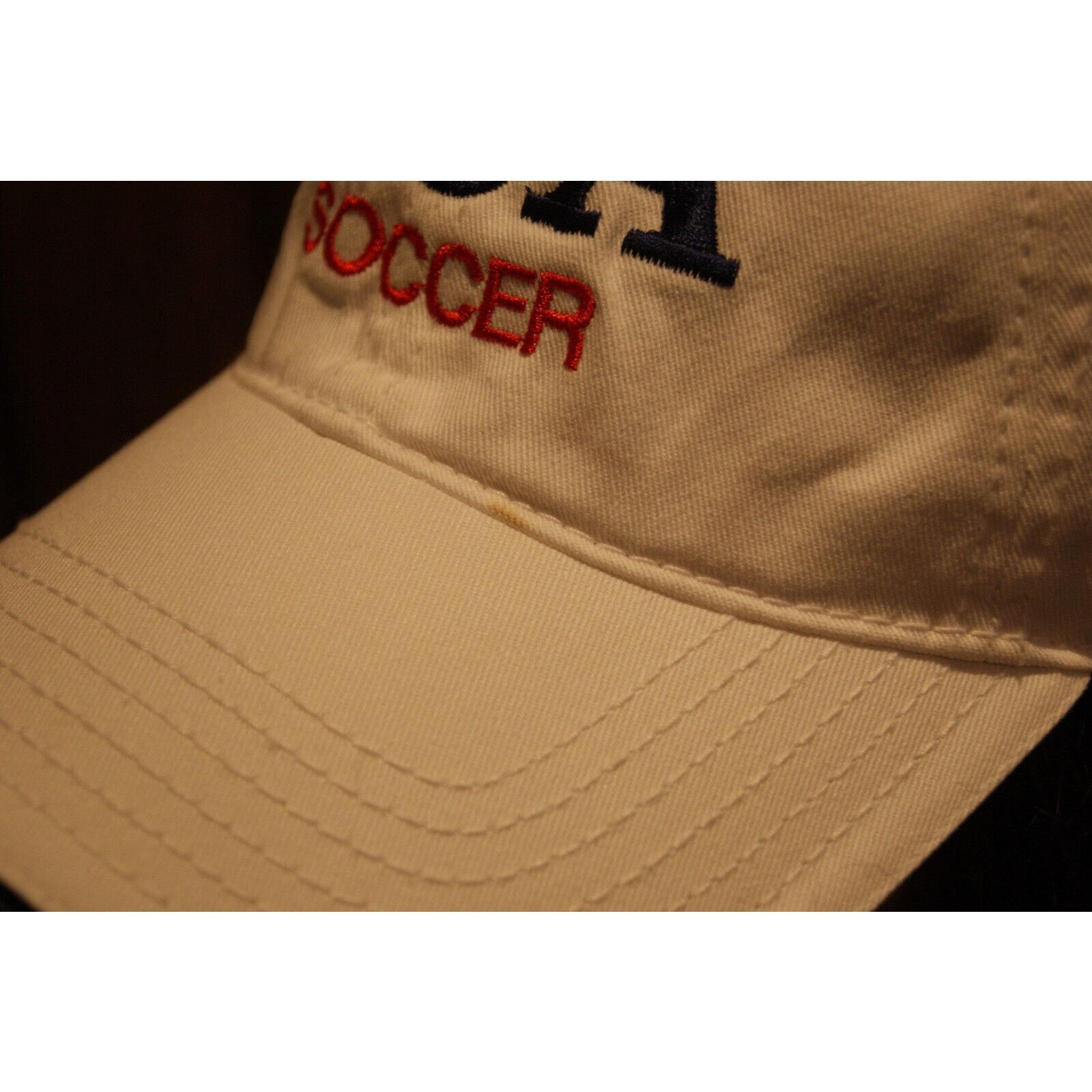 Otto USA SOCCER Adjust OSFA Hat Cap Spell Out Casual Fit UV Guard Size ONE SIZE - 8 Thumbnail