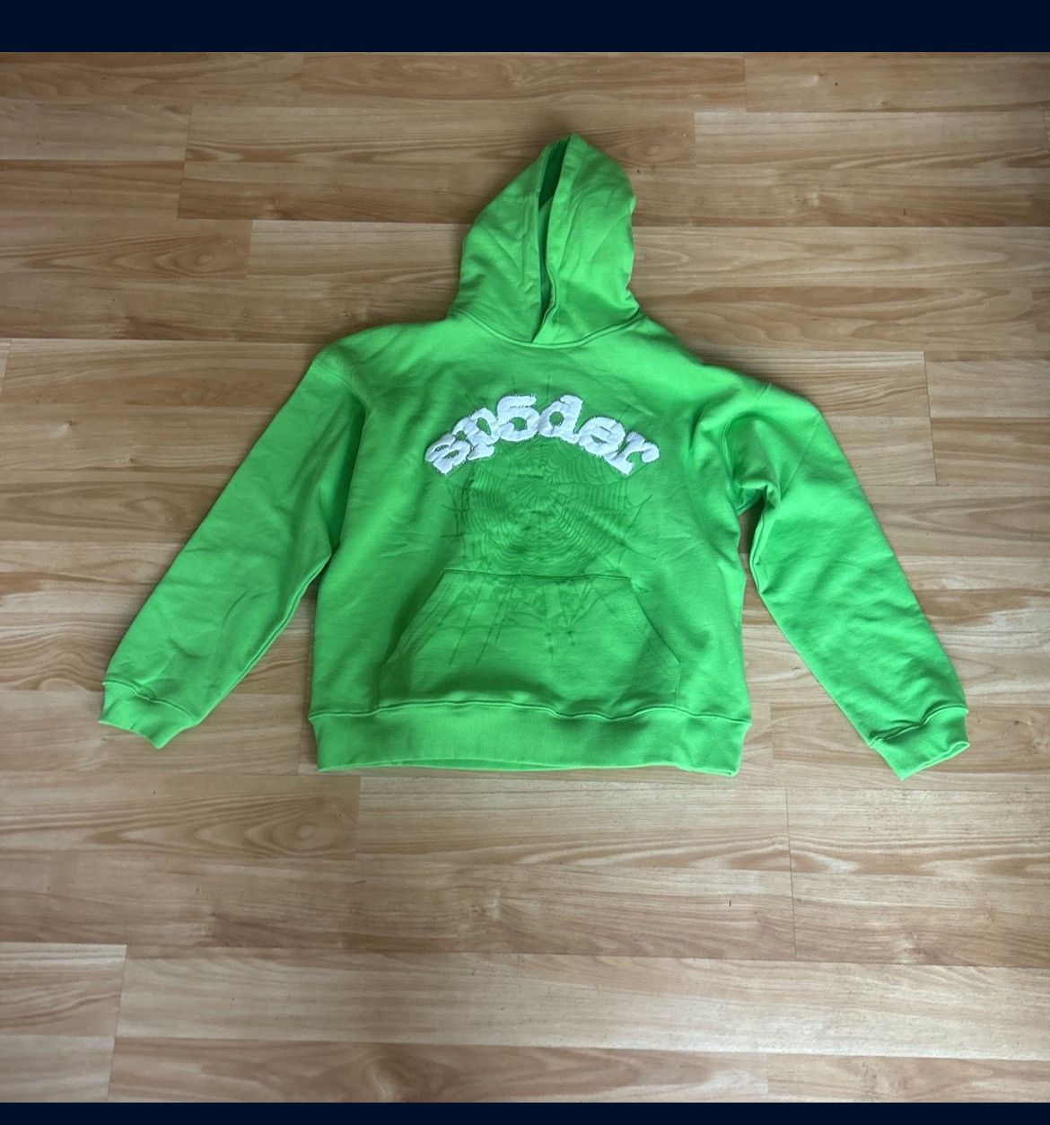 Designer Sp5der hoodie - green Size US M / EU 48-50 / 2 - 1 Preview