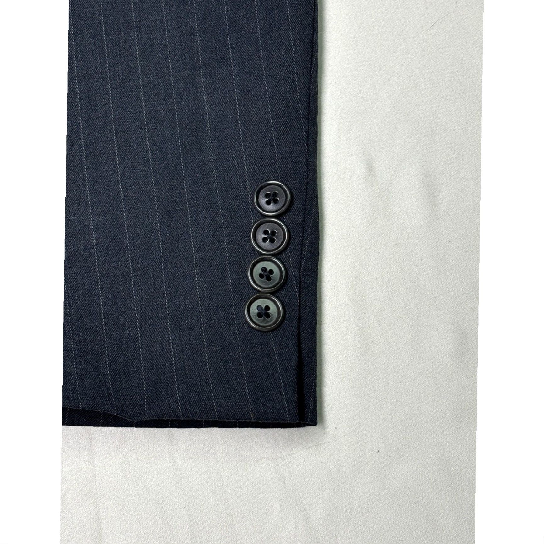 Brooks Brothers Brooks Brothers 346 Blazer Men 42S Gray Pinstripe Wool Blend Stretch Shirt/Blazer Gray Mens 42S Blazer Size 42R - 3 Thumbnail