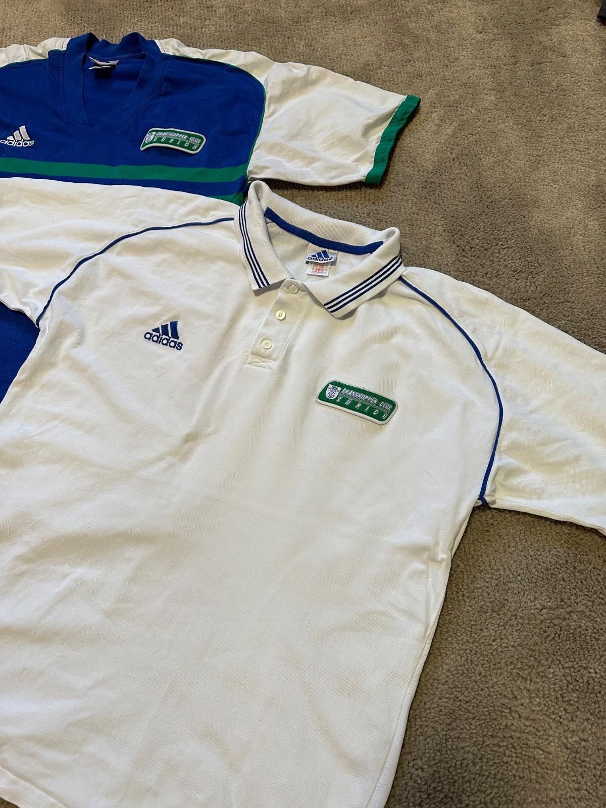 Adidas Vintage Glasshopper Club Zurich Football Polo Shirt Sz XL Size US XL / EU 56 / 4 - 2 Thumbnail