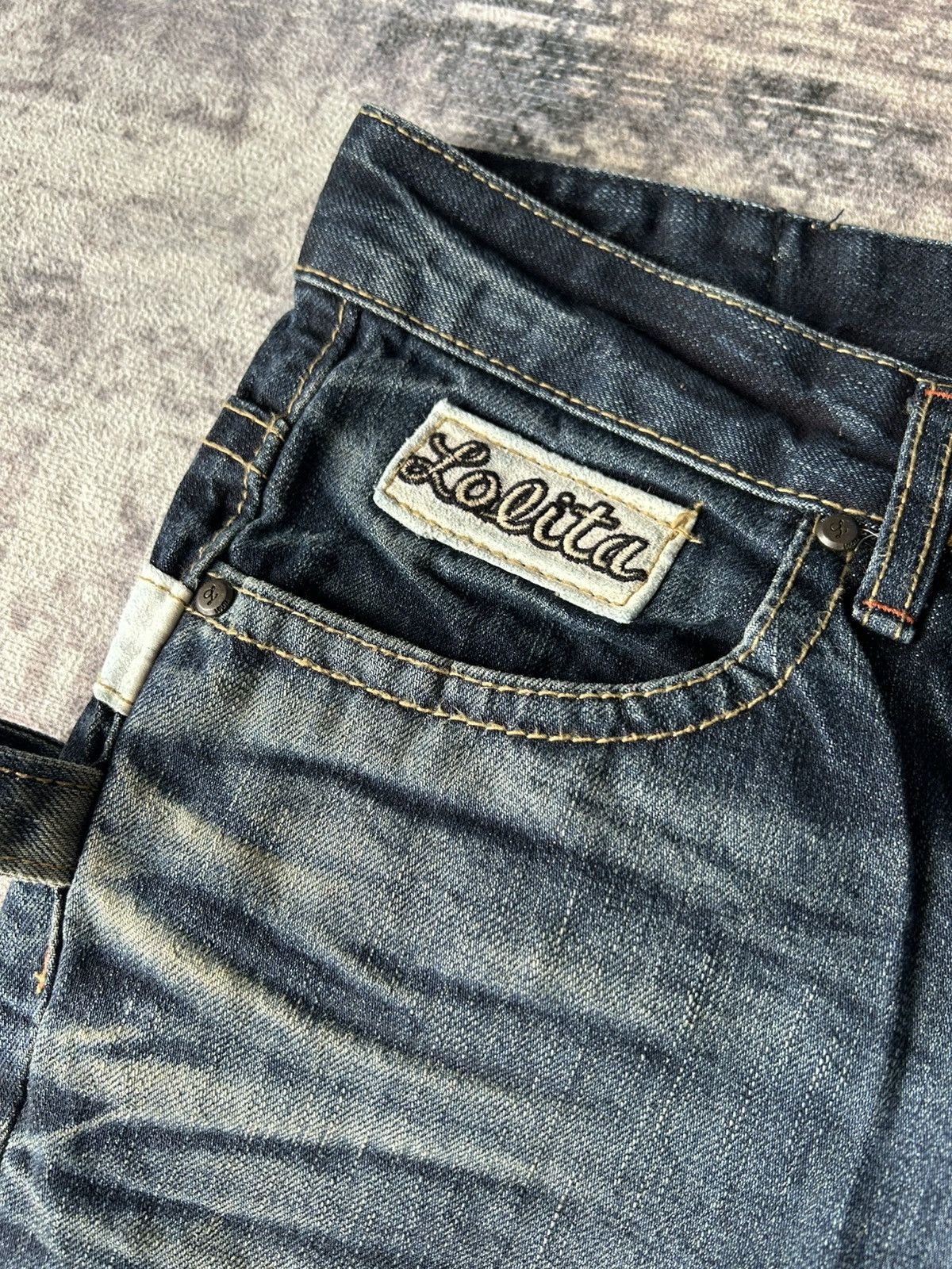 Le Grande Bleu (L.G.B.) Lolita Bondage Washed Jeans Size US 32 / EU 48 - 7 Thumbnail
