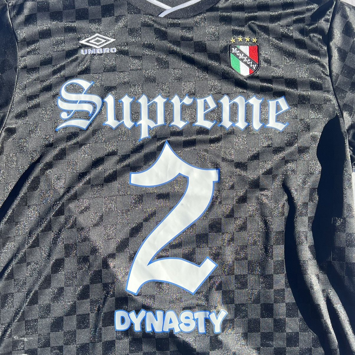 Supreme Supreme Umbro soccer jersey -black | Grailed