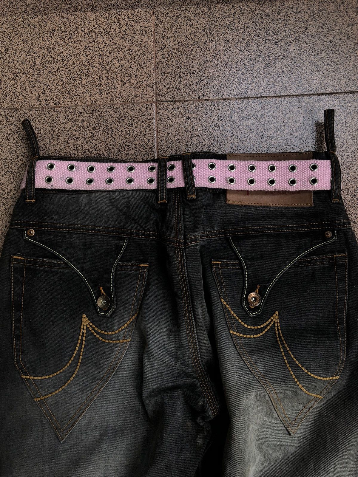Japanese Brand Pink belt 2 ring like lgb if six was nine vkei style Size ONE SIZE - 2 Thumbnail