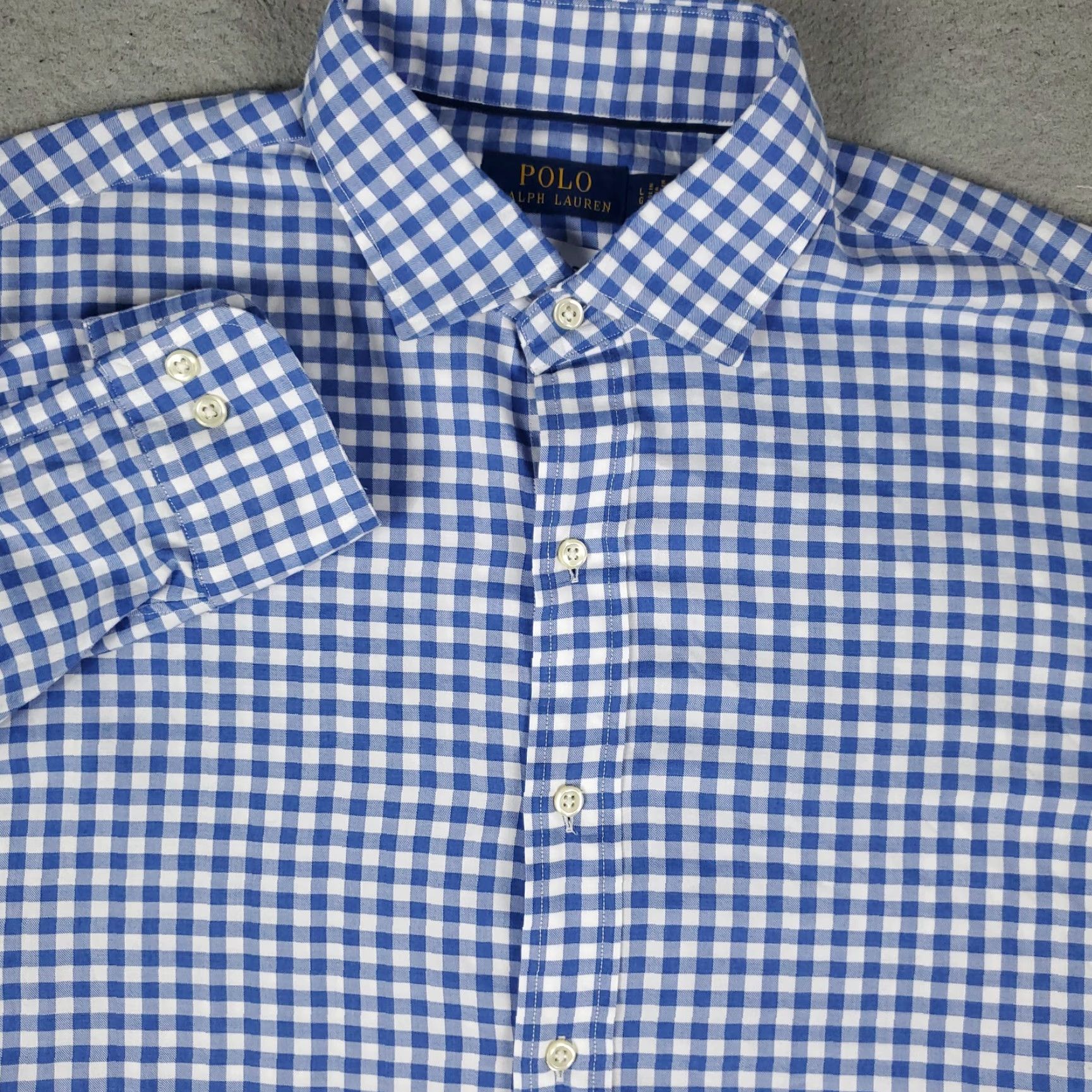 Ralph Lauren Ralph Lauren Shirt Mens Large Blue Check Casual Button Up Long Sleeve Size US L / EU 52-54 / 3 - 2 Thumbnail