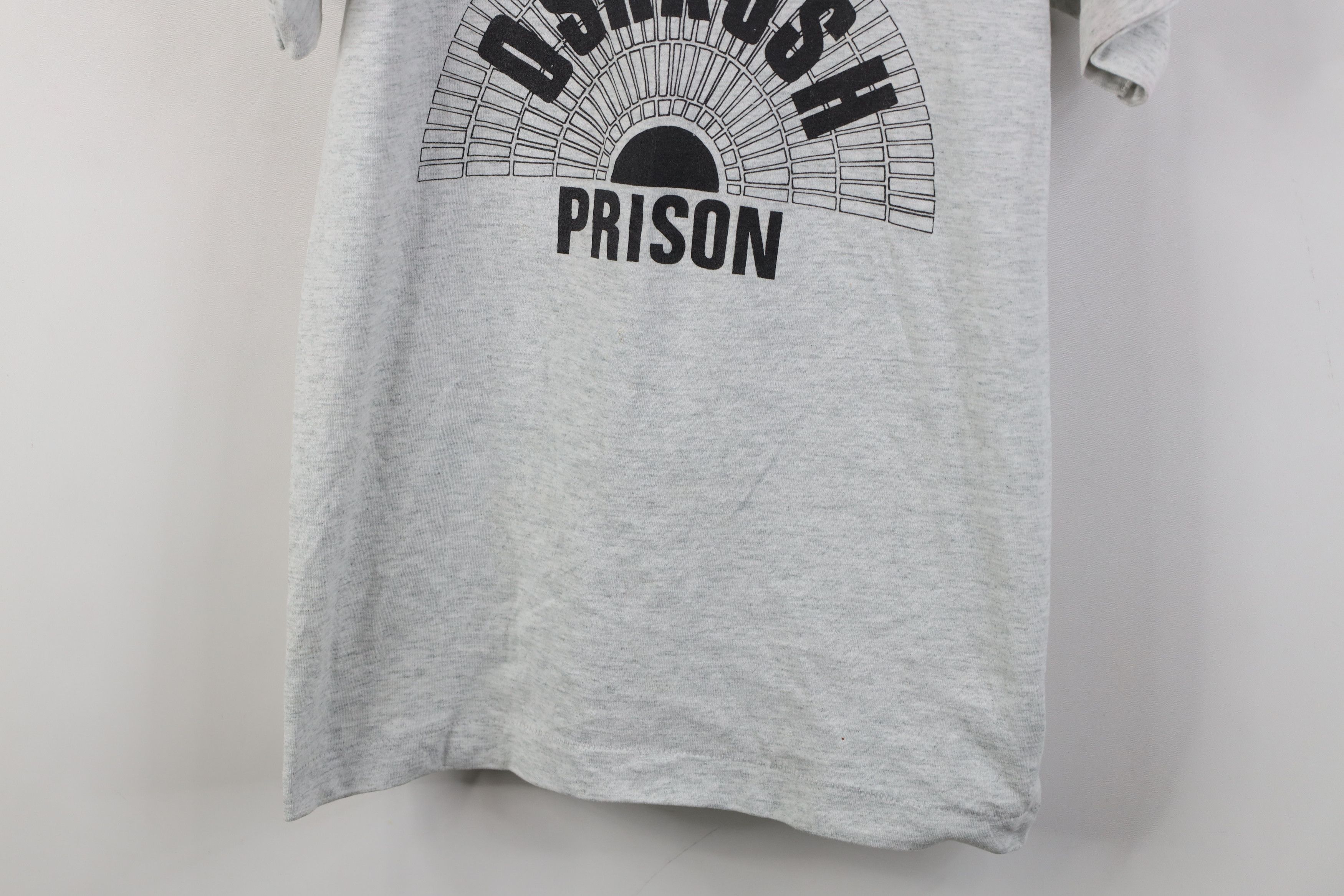 Vintage Vintage 90s Property of OshKosh Prison T-Shirt Gray USA Size US M / EU 48-50 / 2 - 3 Thumbnail