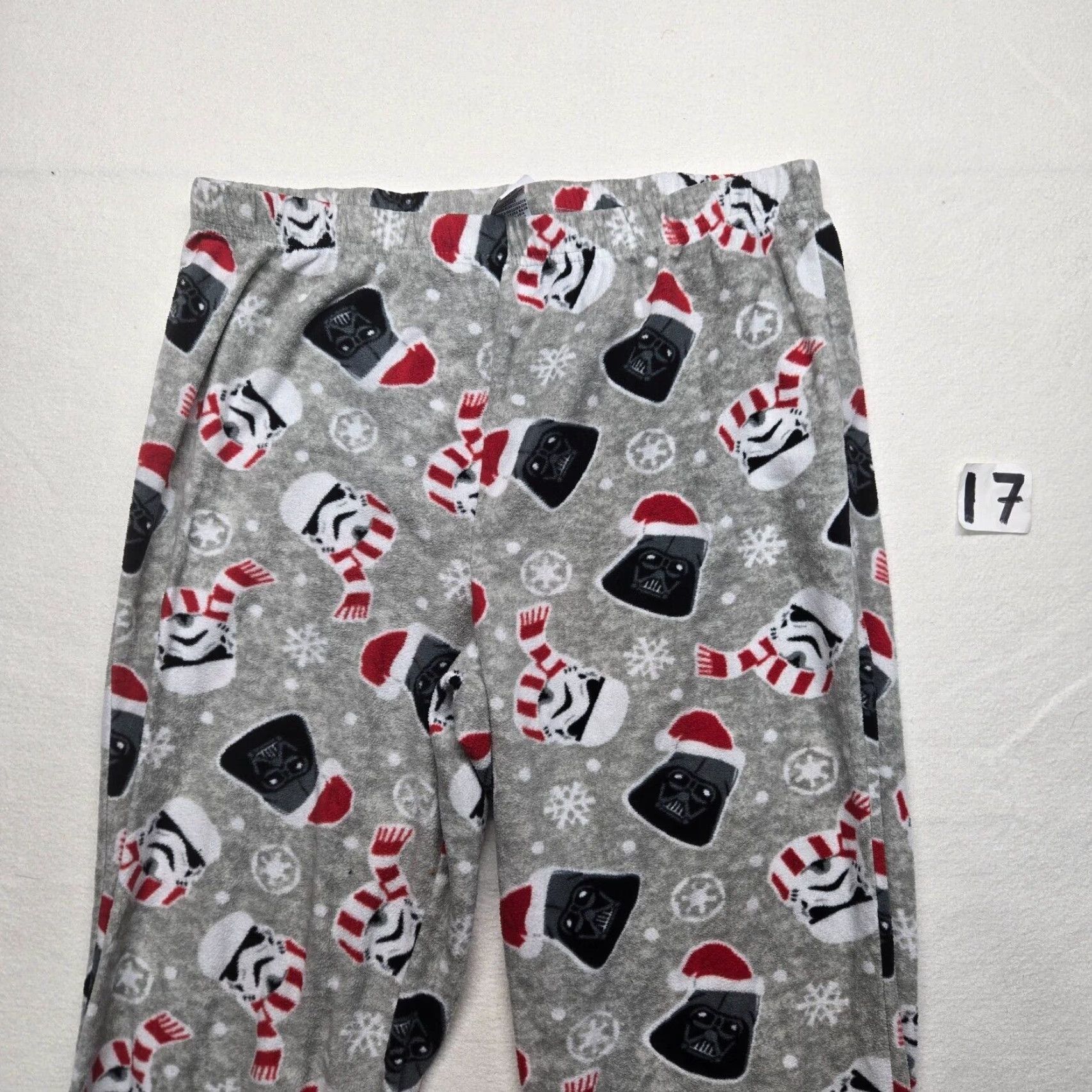 Star Wars Star Wars Pajama Pants Men M Gray Flannel Darth Vader Stormtroopers Holiday Xmas 90s Size US 31 - 2 Thumbnail