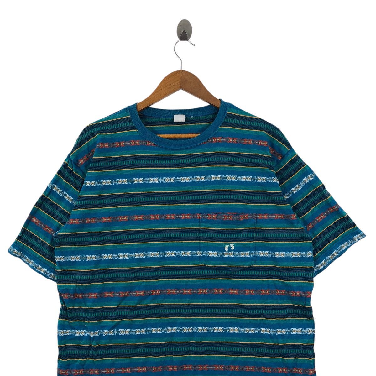 Hang Ten Vintage HANG TEN NAVAJO Aztec Fullprint Usa T-Shirt Size US L / EU 52-54 / 3 - 3 Thumbnail