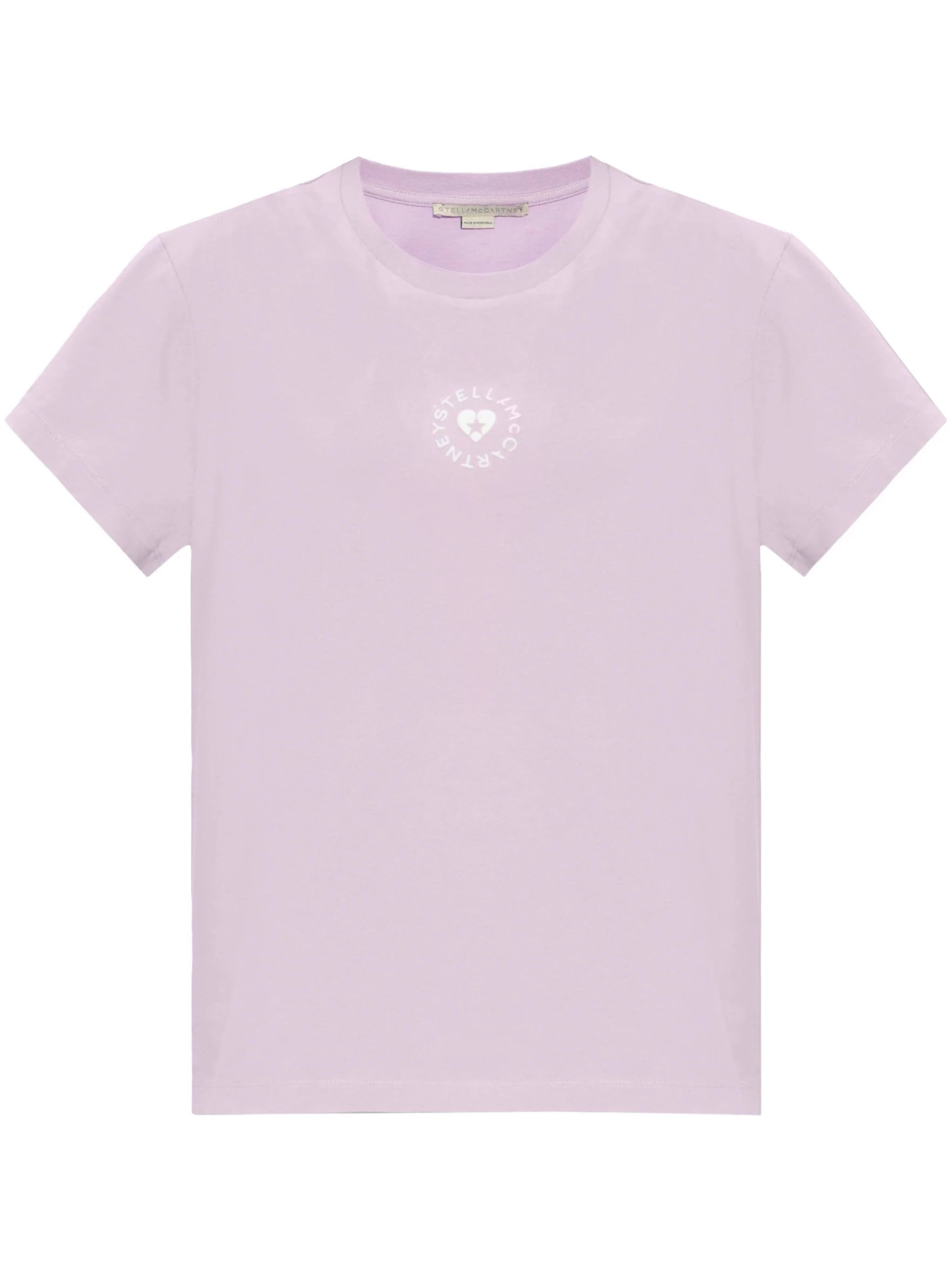 Stella McCartney o1s22i1n1024 Iconic Mini Heart T-Shirt in Purple Size M / US 6-8 / IT 42-44 - 1 Thumbnail