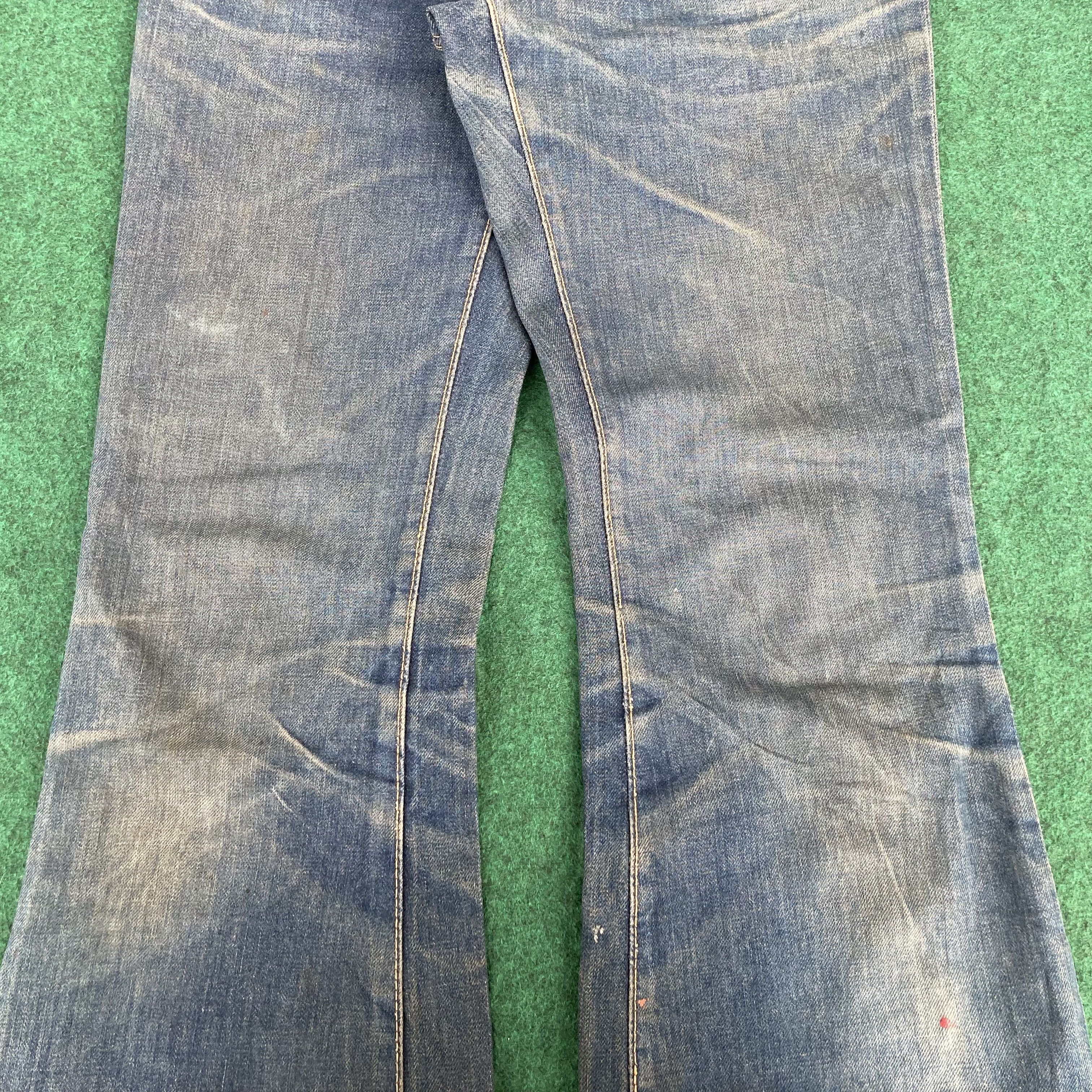 Japanese Brand × Vintage 31x32 Vtg Sanjego Denim Bootcut Faded Stains Jeans Size US 31 - 8 Thumbnail