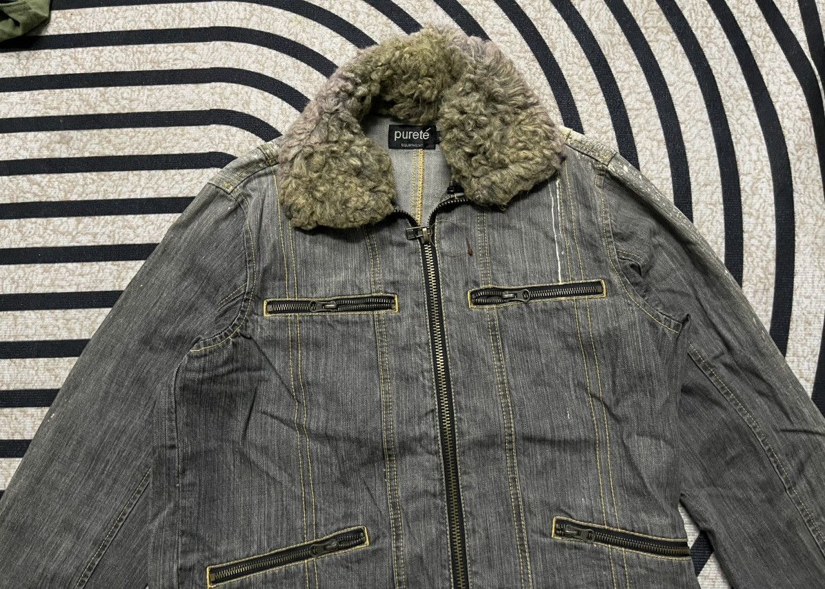 If Six Was Nine × In The Attic × Japanese Brand 2000s L.G.B STYLE DENIM BLEACH JACKET RARE DESIGN Size US M / EU 48-50 / 2 - 7 Thumbnail