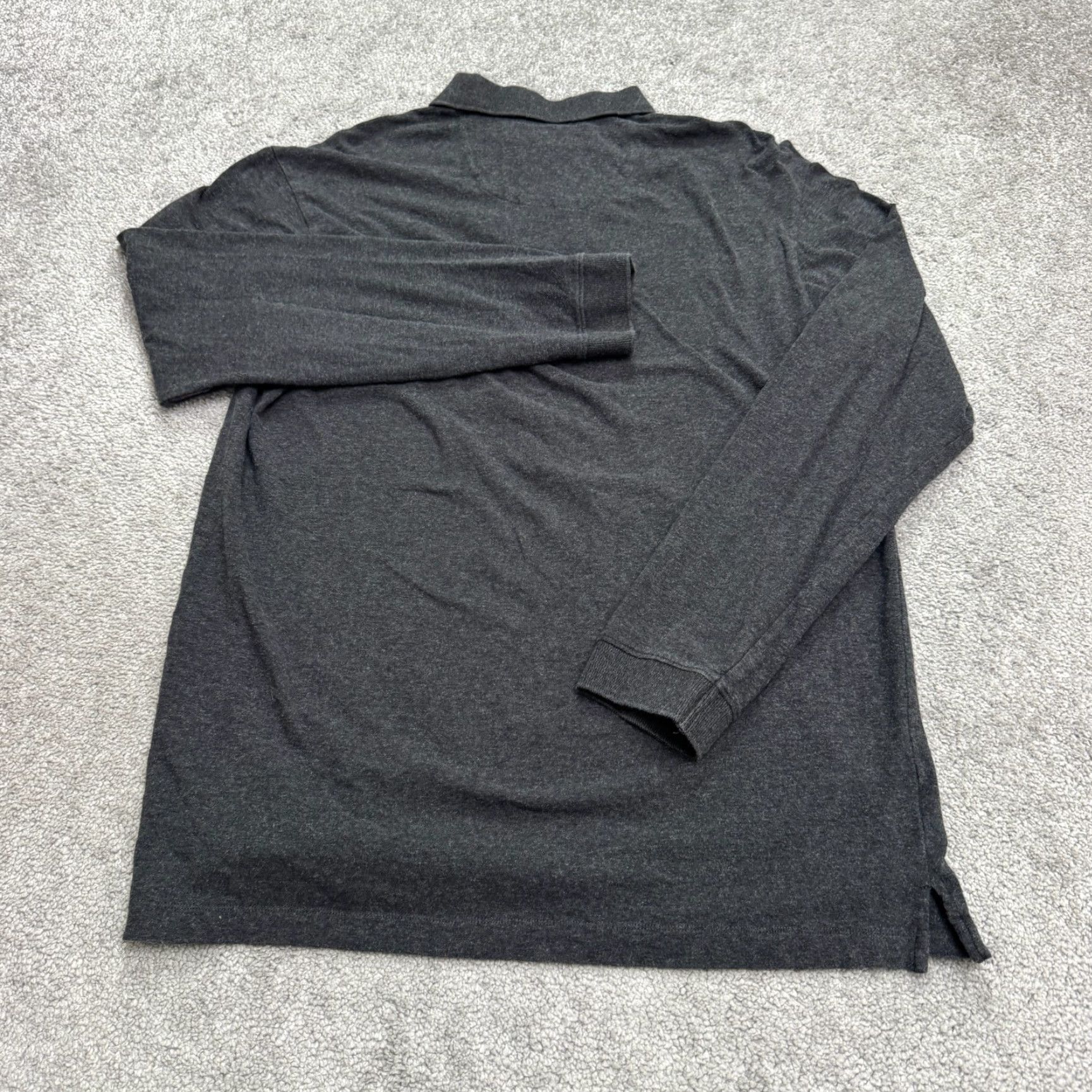 Tommy Bahama Tommy Bahama Polo Shirt Men’s Small Heathered Dark Gray Cotton Blend Long Sleeve Casual Shirt Holiday, Golf, Preppy, Classic, coastal Mens Small Gray Size US S / EU 44-46 / 1 - 2 Thumbnail