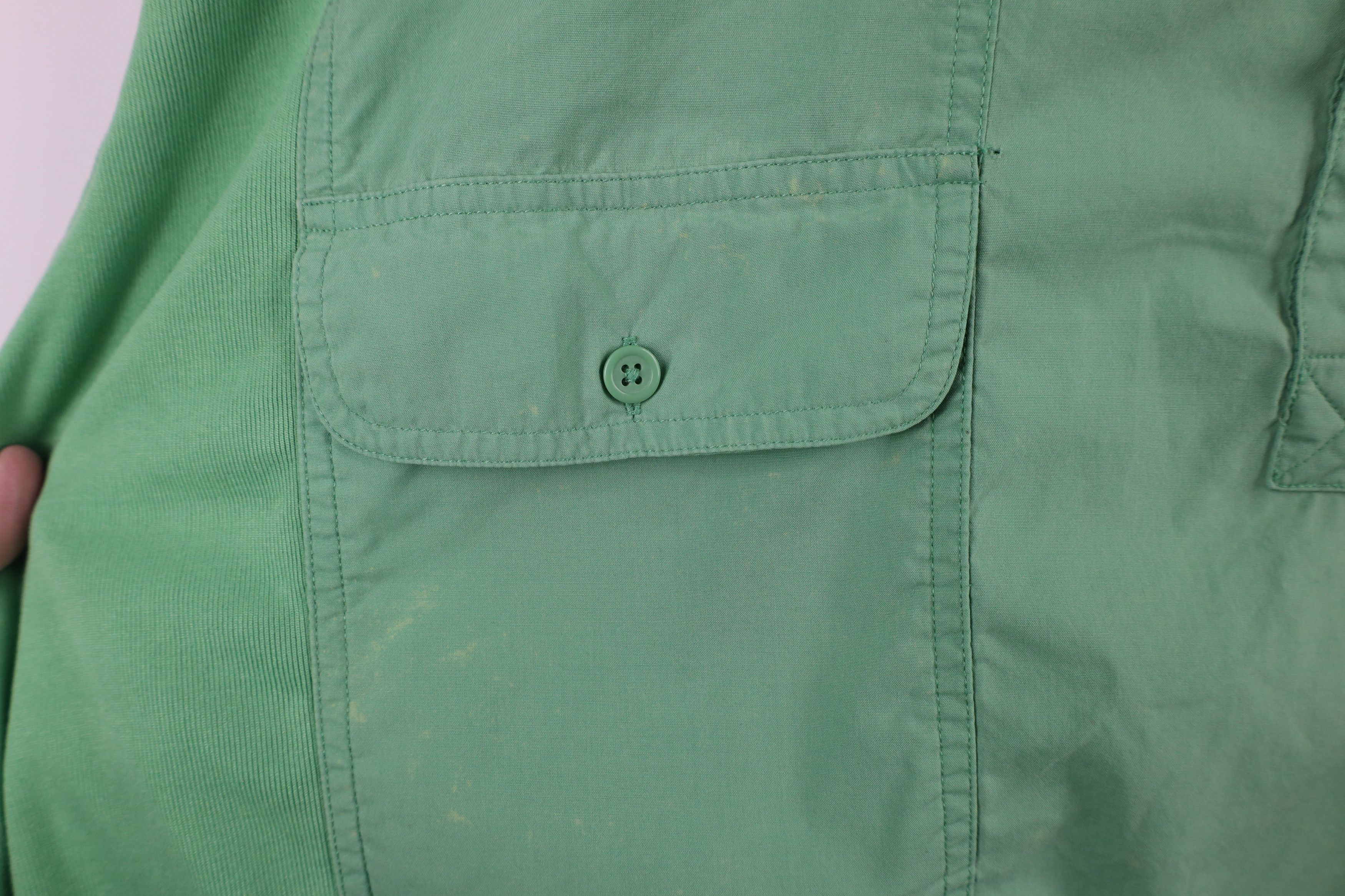 Vintage Vintage 90s Streetwear Panel Pullover Polo Shirt Green Size US XXL / EU 58 / 5 - 9 Thumbnail