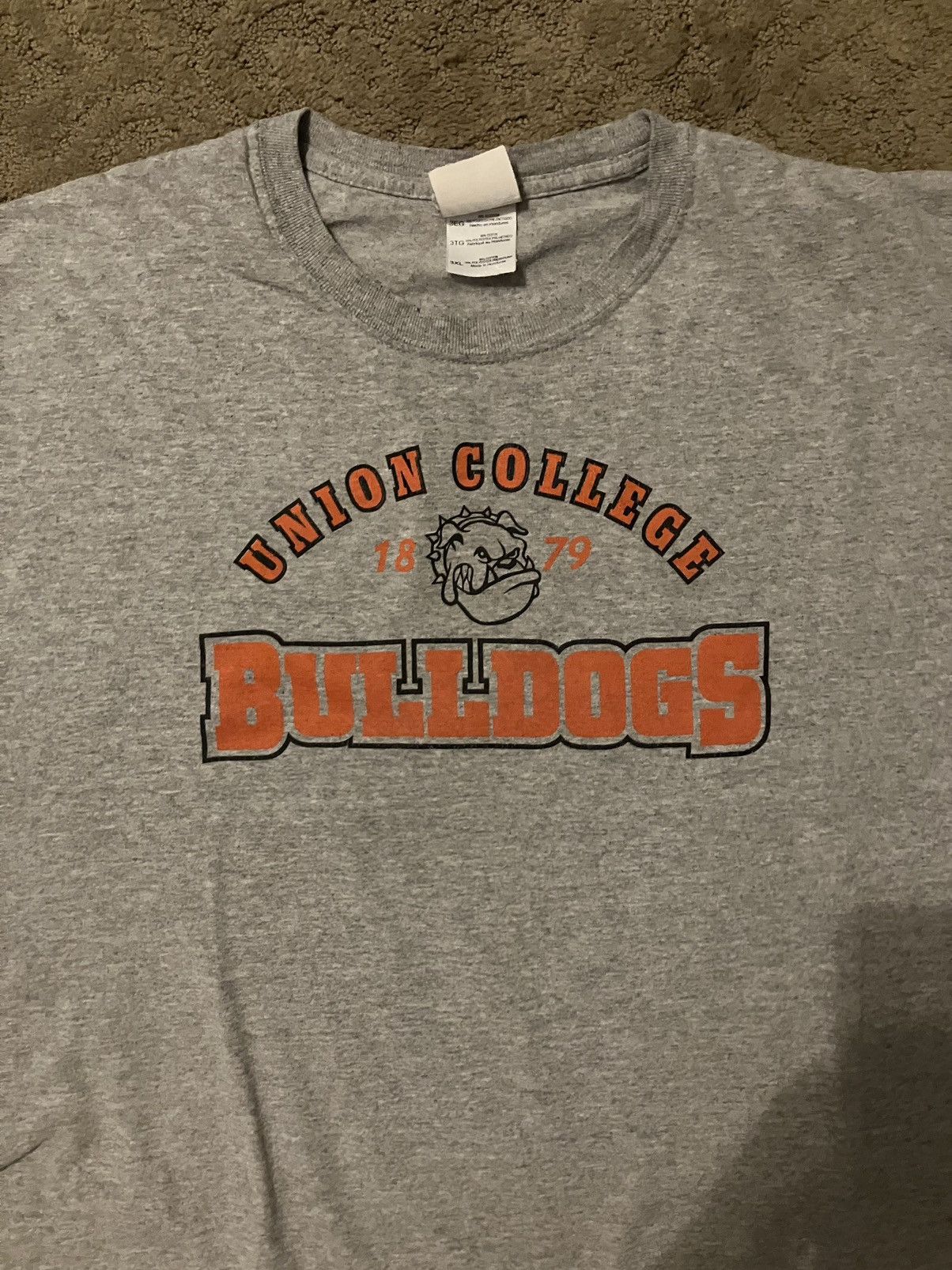 Vintage Grey Union College Tee shirt Size US XXL / EU 58 / 5 - 2 Thumbnail