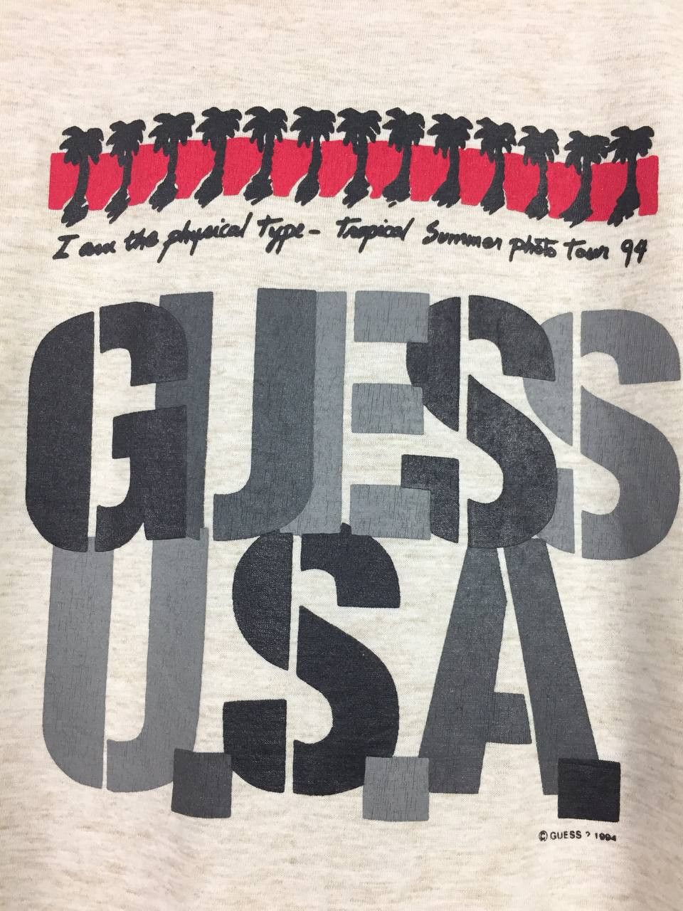 Guess Vtg 90s Guess U.S.A Big Logo Spell Out Tee Size US XL / EU 56 / 4 - 4 Thumbnail