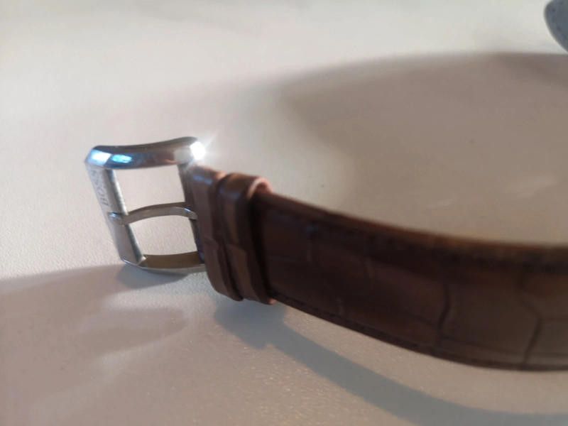 Designer Boss Hugo men's brown leather strap watch Size ONE SIZE - 4 Thumbnail