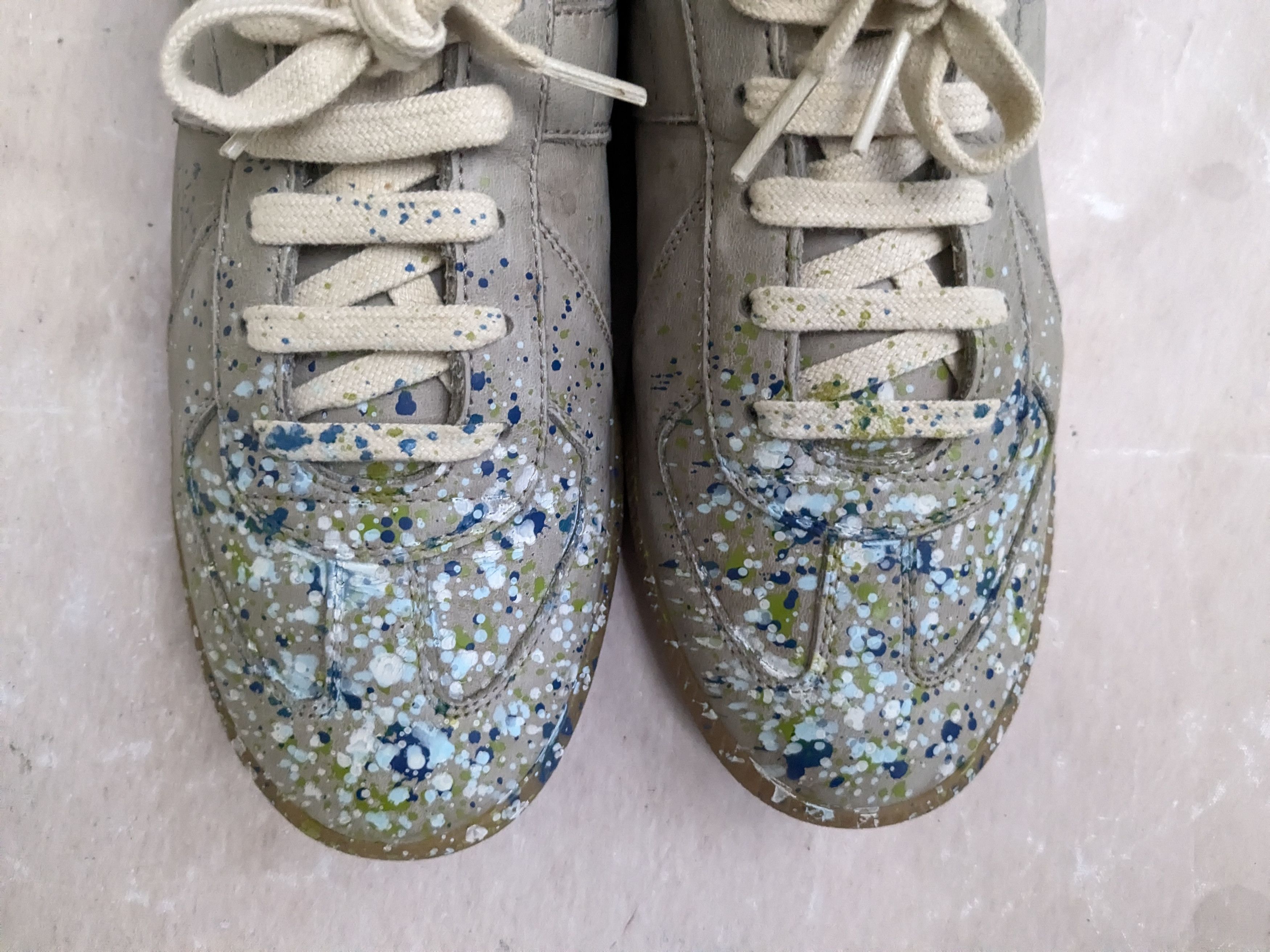 Maison Margiela Maison Margiela Replica GAT Gray Paint Splatter 8 41 Size US 8 / EU 41 - 4 Thumbnail