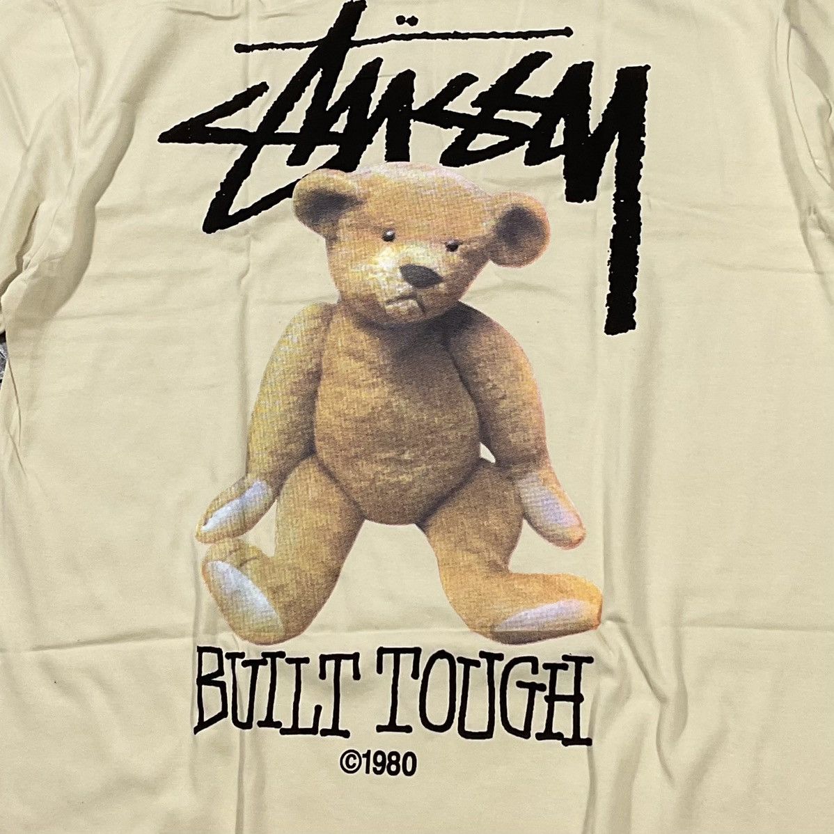 Vintage Stussy Built Tough Tee Putty | Grailed