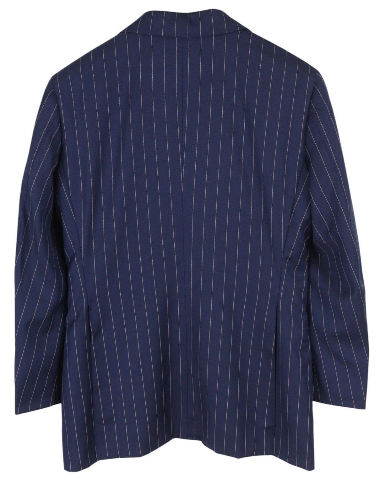 Suitsupply LA SPALLA UK34R/UK36L Blue Wool Pinstriped Suit 86361 Size 34R - 6 Thumbnail