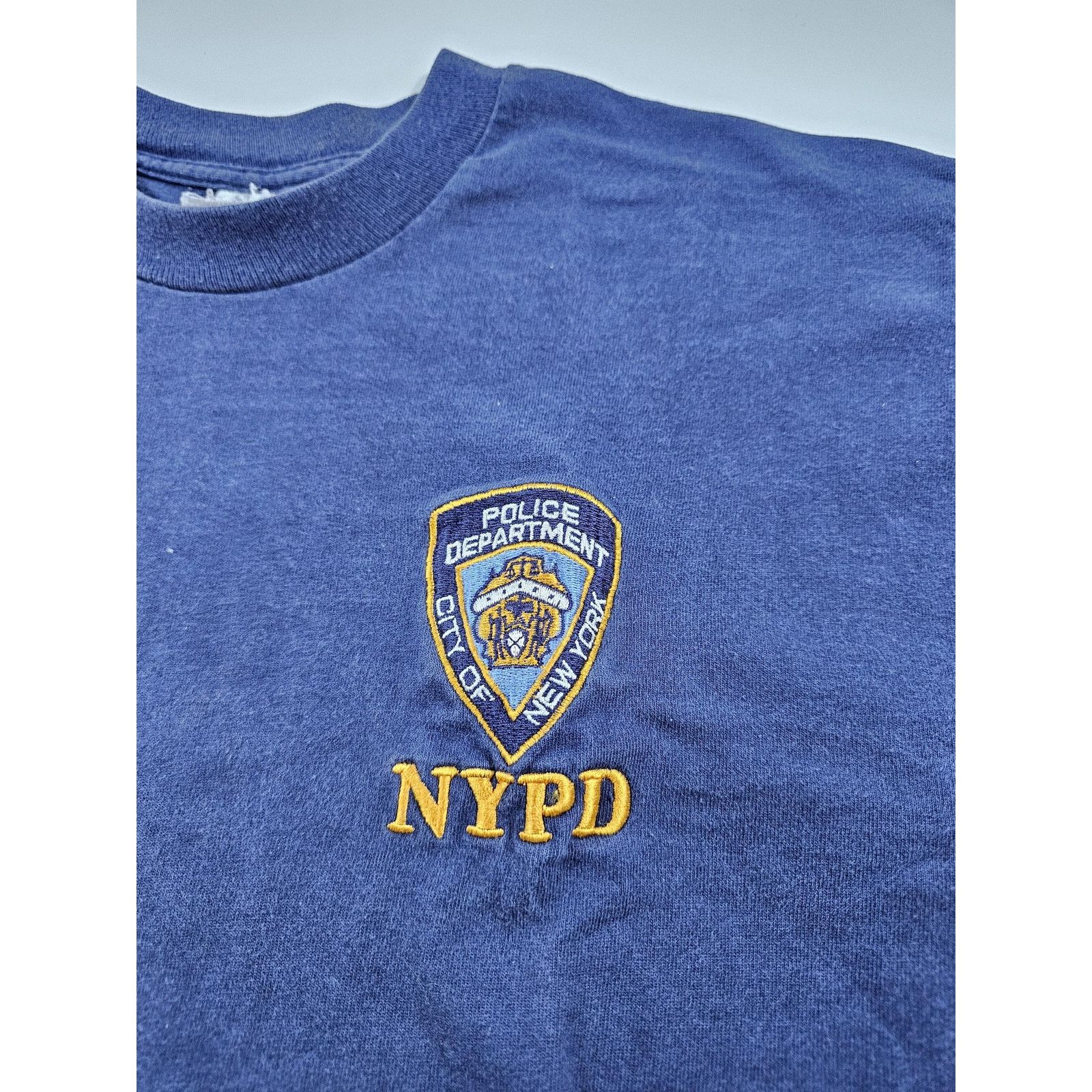 Other NYPD T-Shirt Embroidered Logo and Letters Navy Blue Sz L Size US L / EU 52-54 / 3 - 4 Thumbnail