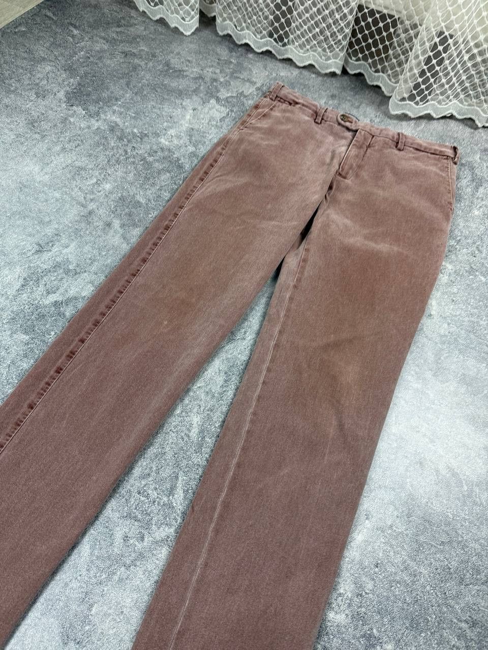 Suitsupply Suitsupply Men’s Pants Cotton Burgundy SIze Eu48 Size US 32 / EU 48 - 4 Thumbnail