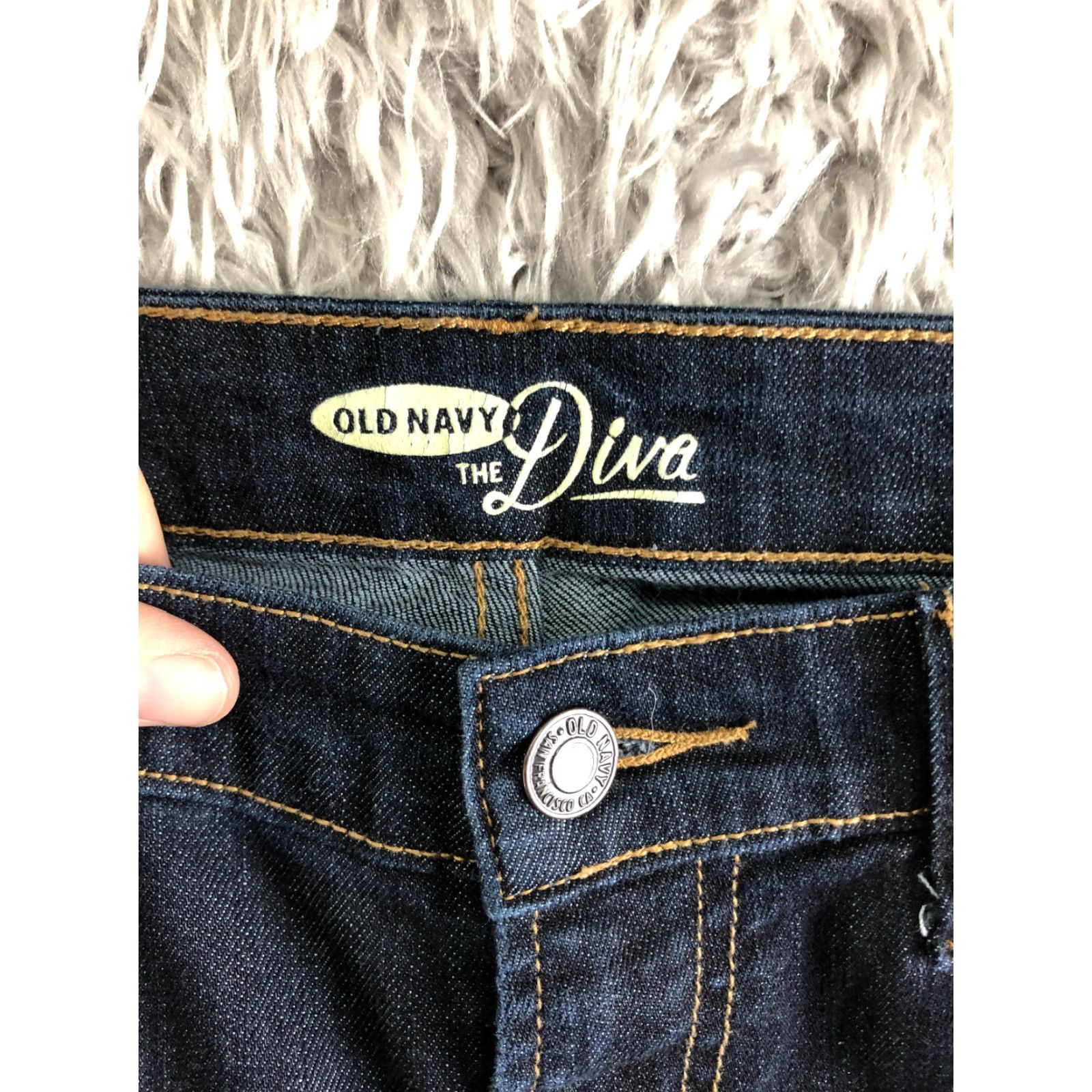 Old Navy VINTAGE Old Navy The Diva Jeans Size 2 Womens Mid Rise Dark Wash Blue Denim Jeans Size 26" / US 2 / IT 38 - 7 Thumbnail