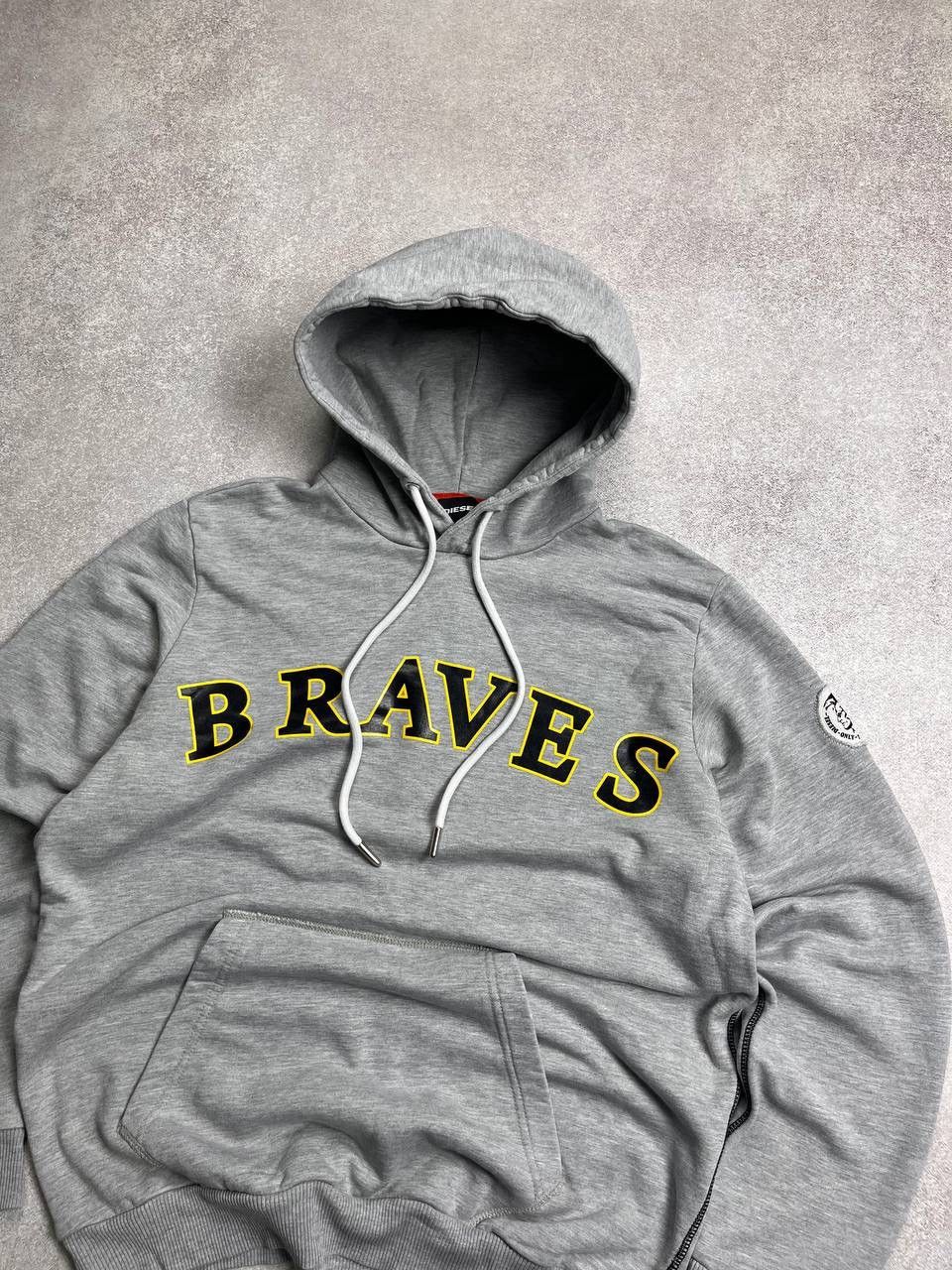 Diesel × Vintage VINTAGE DIESEL BRAVES BOXY HOODIE Y2K L Size US L / EU 52-54 / 3 - 2 Thumbnail
