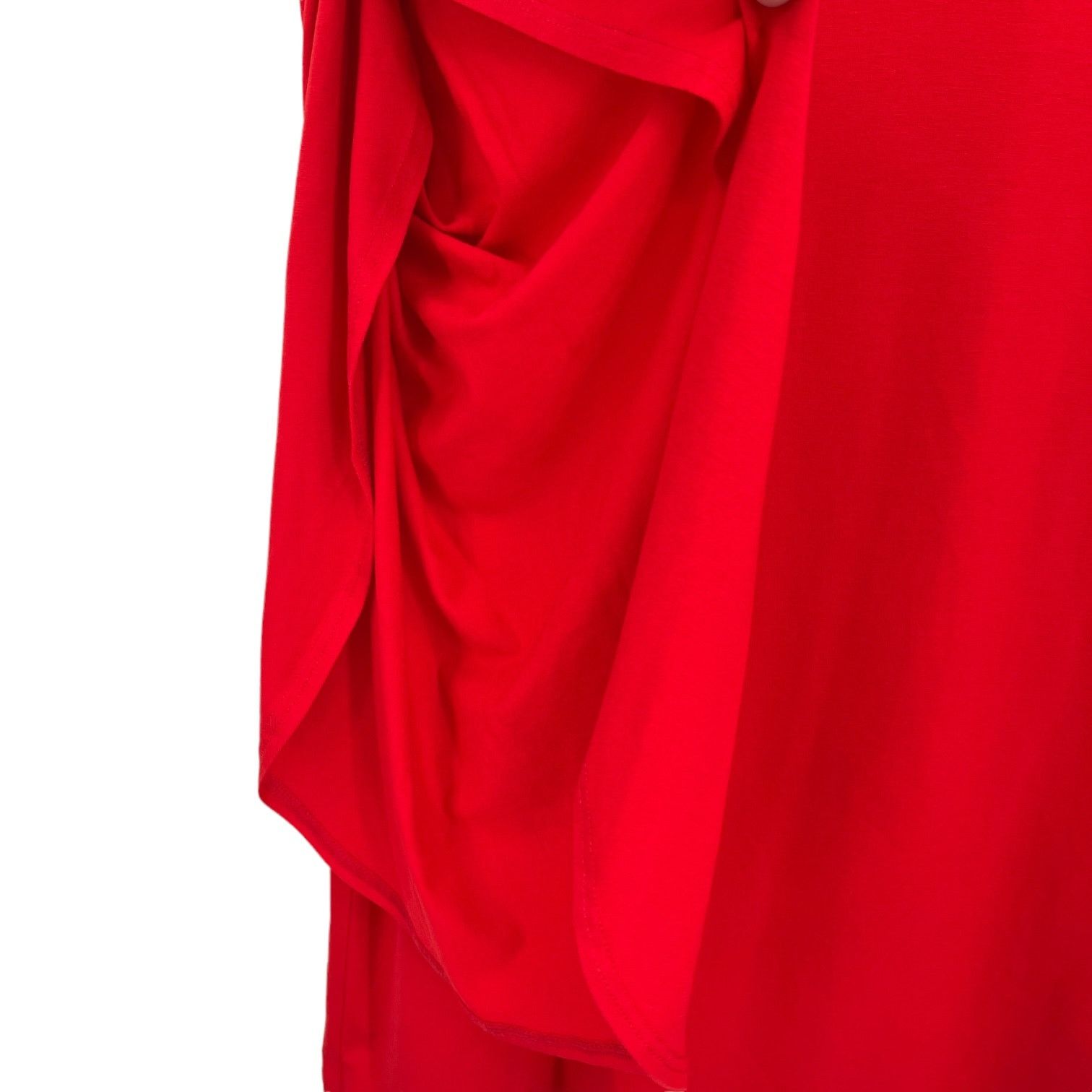 Eileen Fisher Eileen Fisher Long Flutter Sleeves Shirt Red Medium Size M / US 6-8 / IT 42-44 - 5 Thumbnail