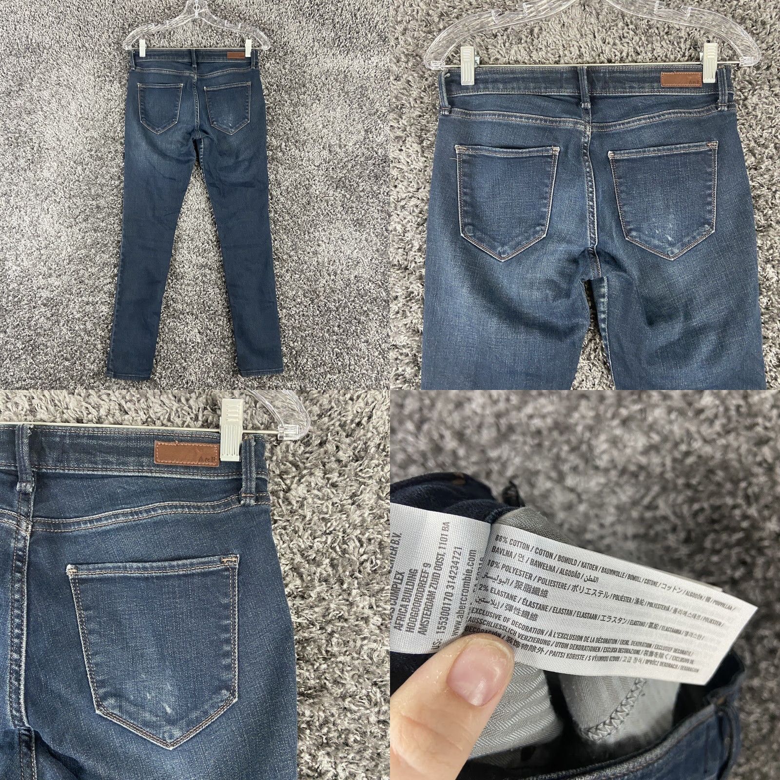 Abercrombie & Fitch Abercrombie & Fitch Harper Super Skinny Women’s 25/0s Blue Jeans Size 25" / US 0 / IT 36 - 8 Thumbnail