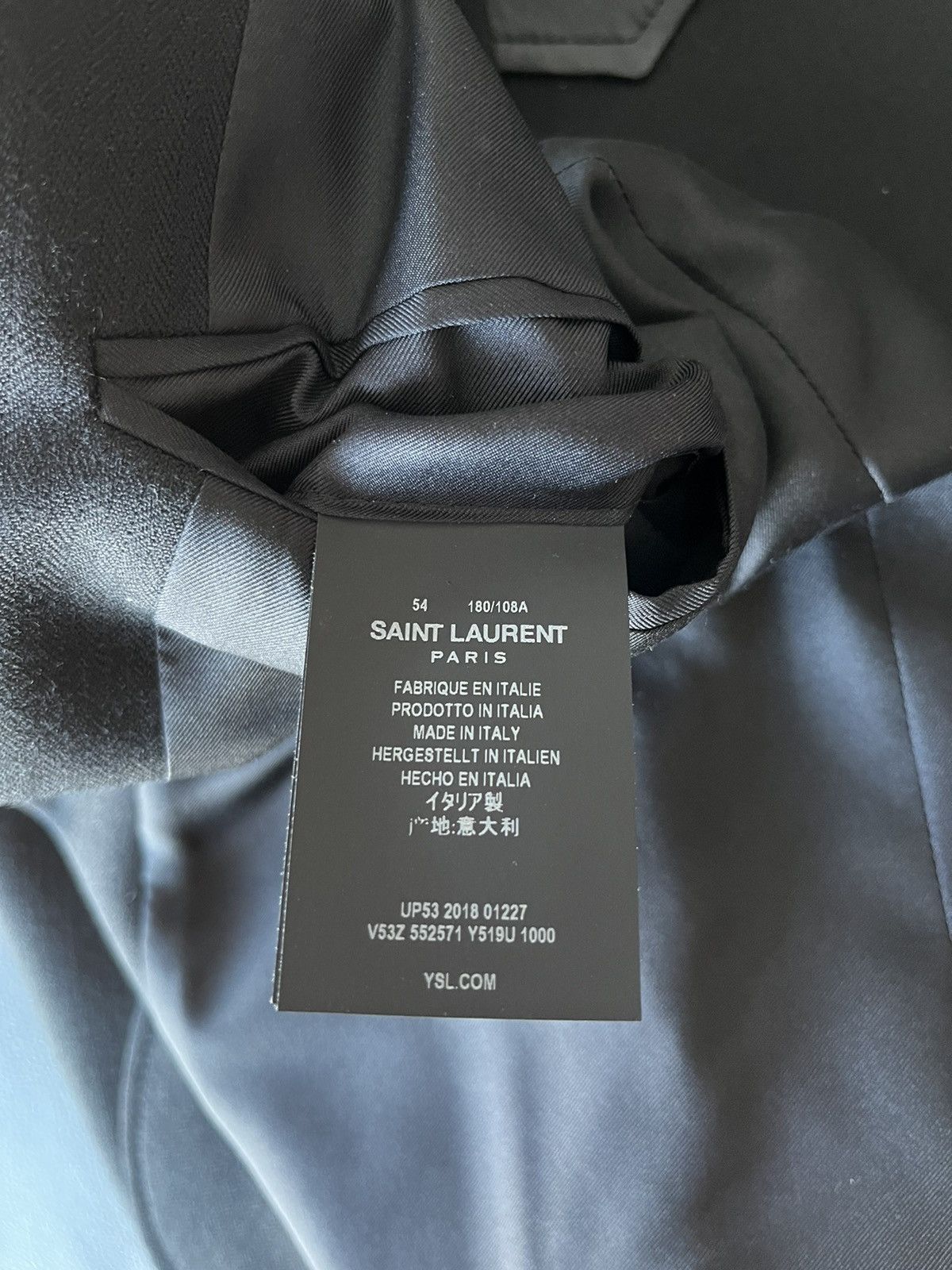 Saint Laurent Paris $4k+ Super Runway Brand NEW Travis Scott Leather Blazer Size US L / EU 52-54 / 3 - 9 Thumbnail
