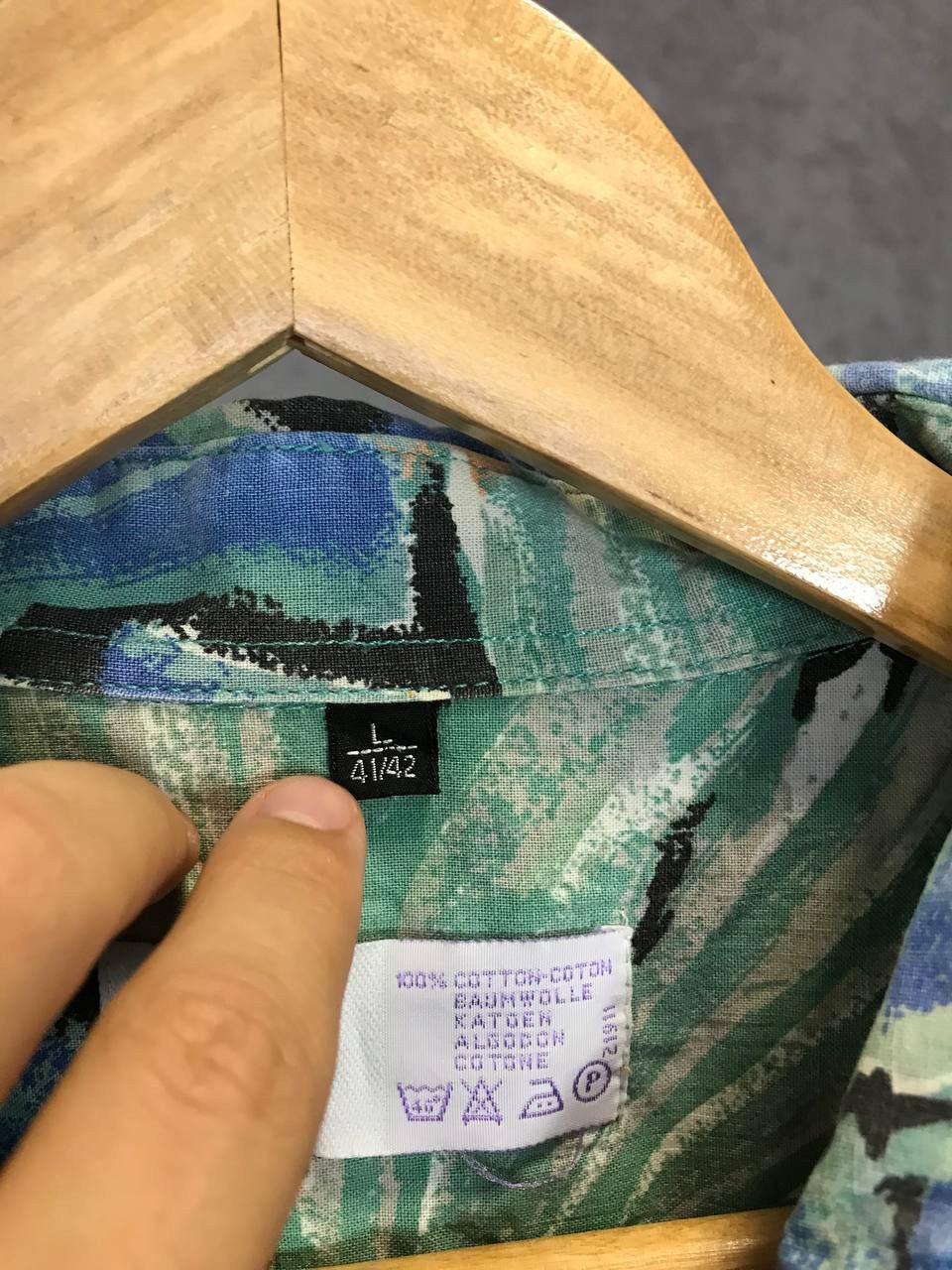 Other Hawaiian crazy multicolor shirt Size US L / EU 52-54 / 3 - 5 Thumbnail
