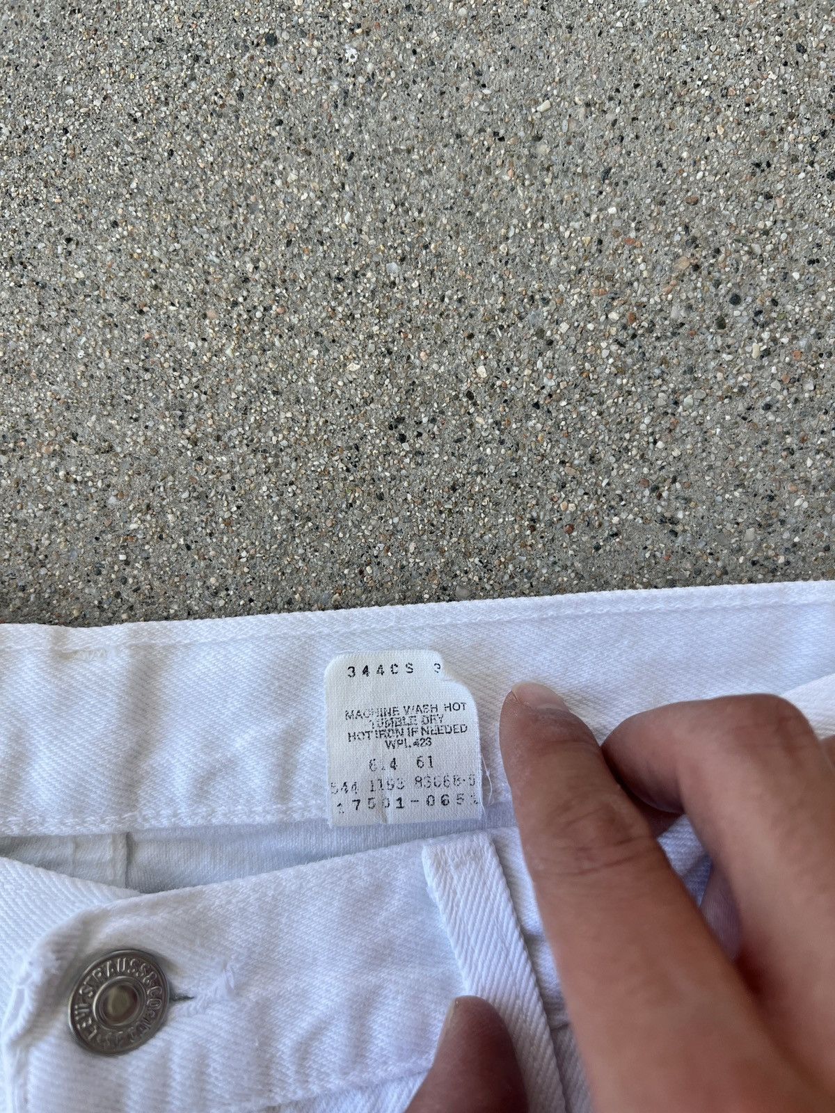 Levi's 1998 White Levis Denim Women Regular Fit Jeans Size 16M Size 38" / US 16 / IT 52 - 4 Thumbnail