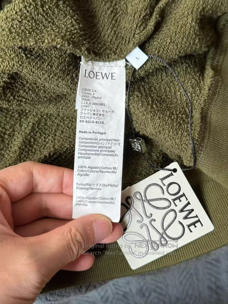 Loewe Loewe Embroidered Logo Hoodie Size L / US 10 / IT 46 - 3 Thumbnail