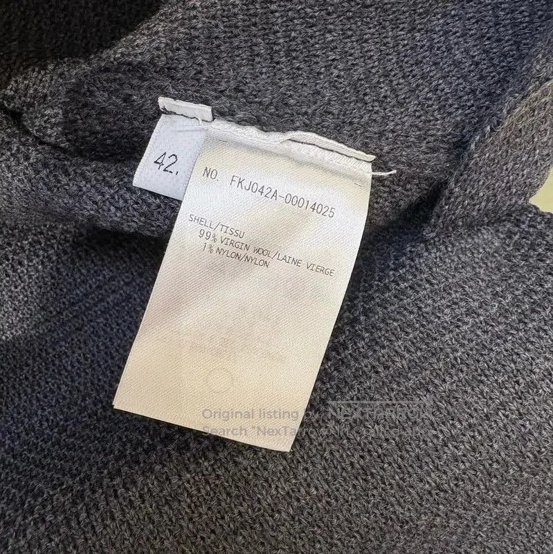 Thom Browne Thom Browne Gray Wool Cropped Cardigan . Size L / US 10 / IT 46 - 7 Thumbnail