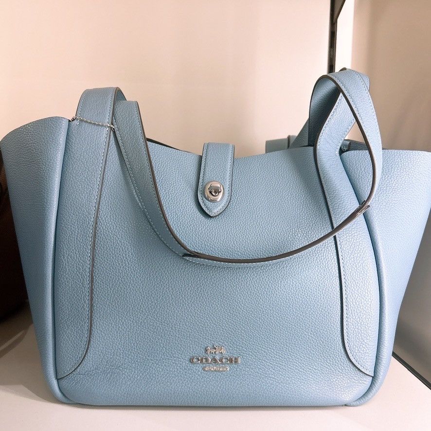 Coach Hadley Turnlock Tote Bag Cal17 Bluebell, Women's