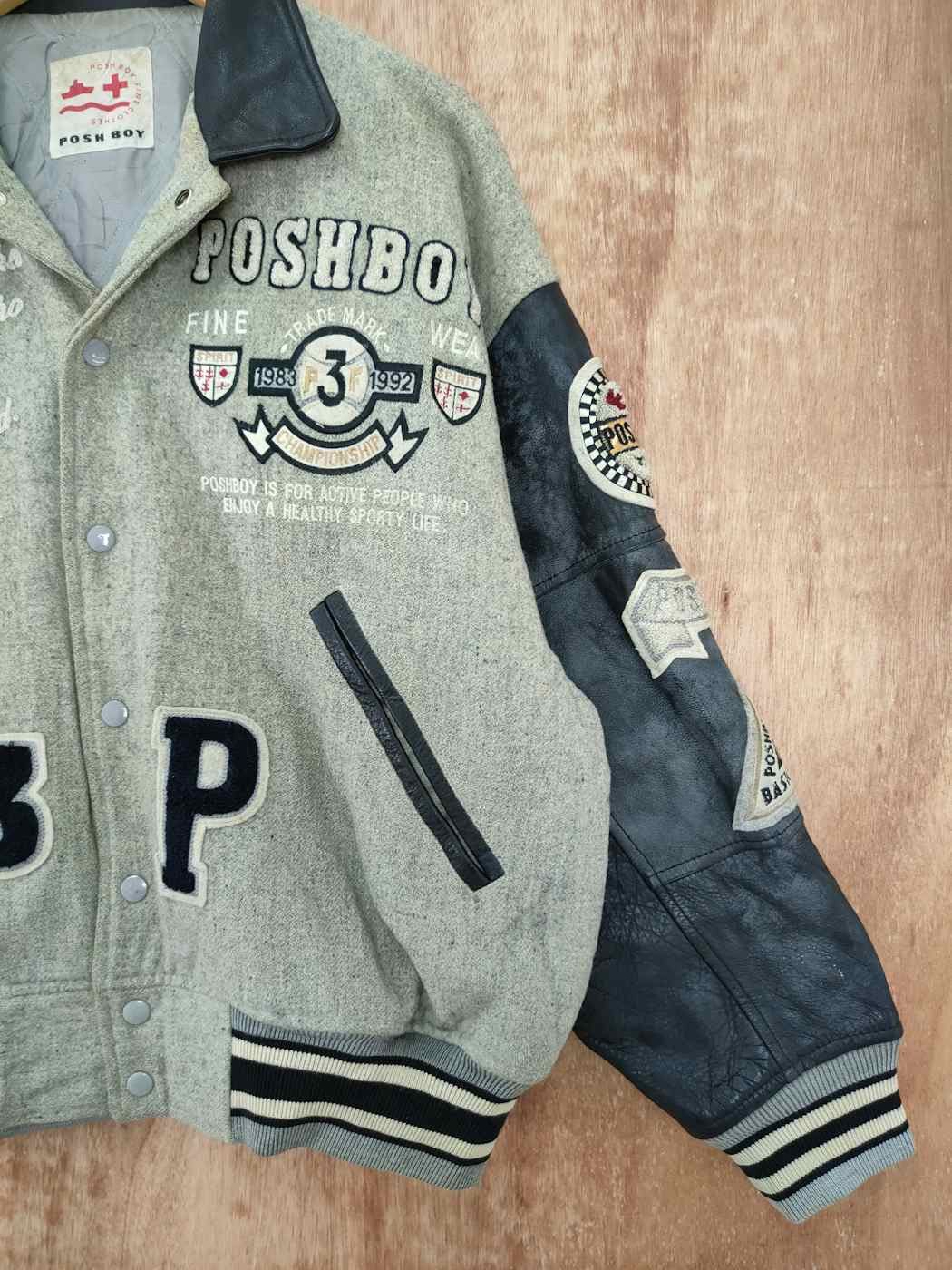Vintage Posh Boy champion faded wool varsity jacket #4094DLAL Size US M / EU 48-50 / 2 - 3 Thumbnail
