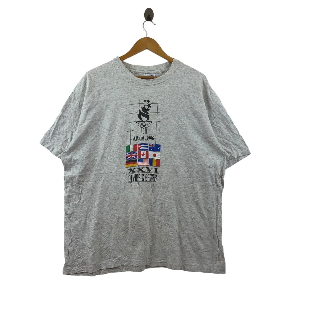 Vintage Vintage 1996 OLYMPIC GAMES ATLANTA National Flags Tee Shirt Size US XL / EU 56 / 4 - 1 Thumbnail