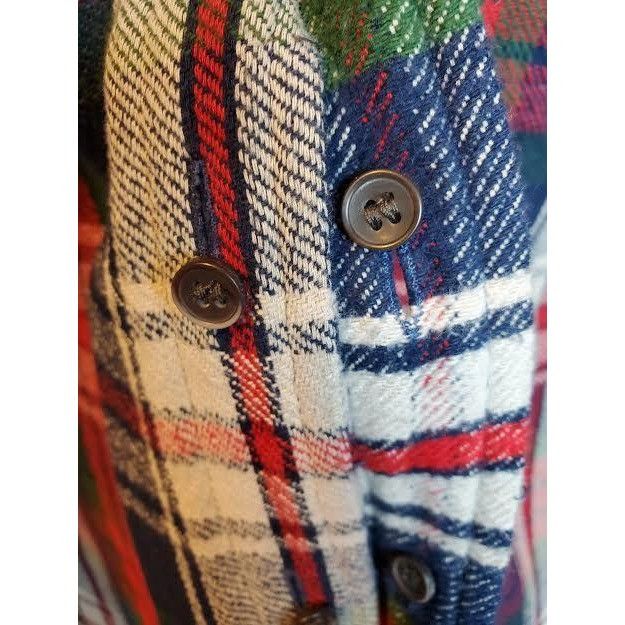 Other Tailor Vintage Men's Red White Green Plaid Shirt Long Sleeve Size US L / EU 52-54 / 3 - 4 Thumbnail