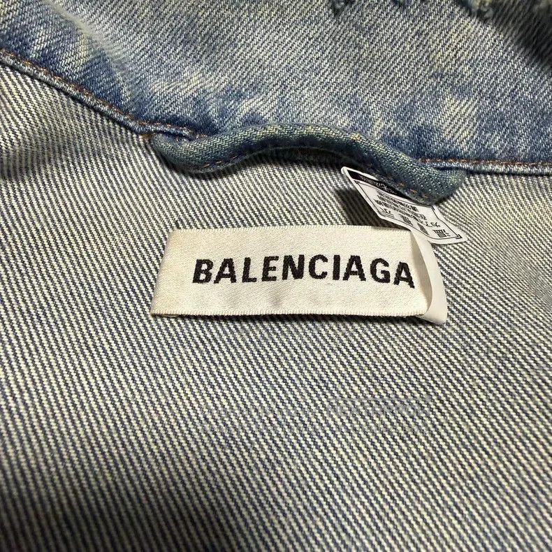 Balenciaga Balenciaga Denim Jacket Size XXS / US 00 / IT 34 - 5 Thumbnail