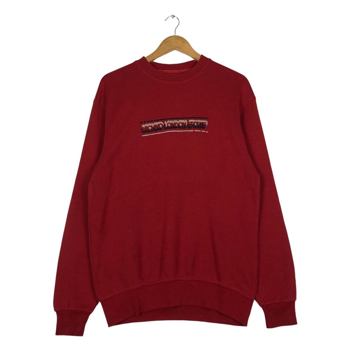 Japanese Brand × Michiko Koshino London Michiko London Sports Red Maroon Sweatshirt Small Size US S / EU 44-46 / 1 - 1 Thumbnail