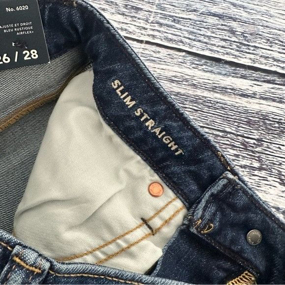 American Eagle Outfitters NWT American Eagle Men's Blue Slim Straight Jeans Size US 26 / EU 42 - 6 Thumbnail