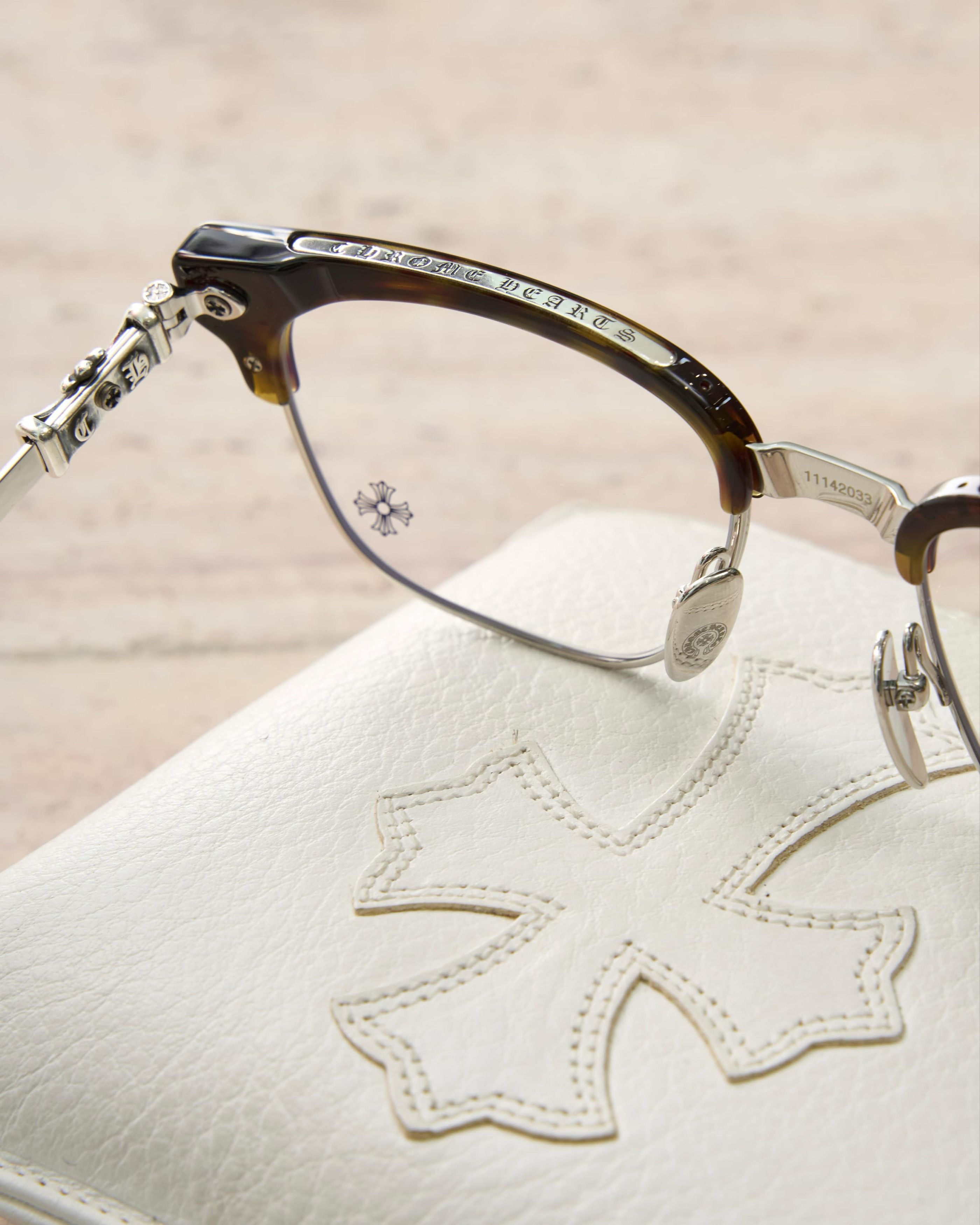 Chrome Hearts CHROME HEARTS BONENNOISSEUR II Dark Tortoise/Shiny Silver Size ONE SIZE - 2 Thumbnail